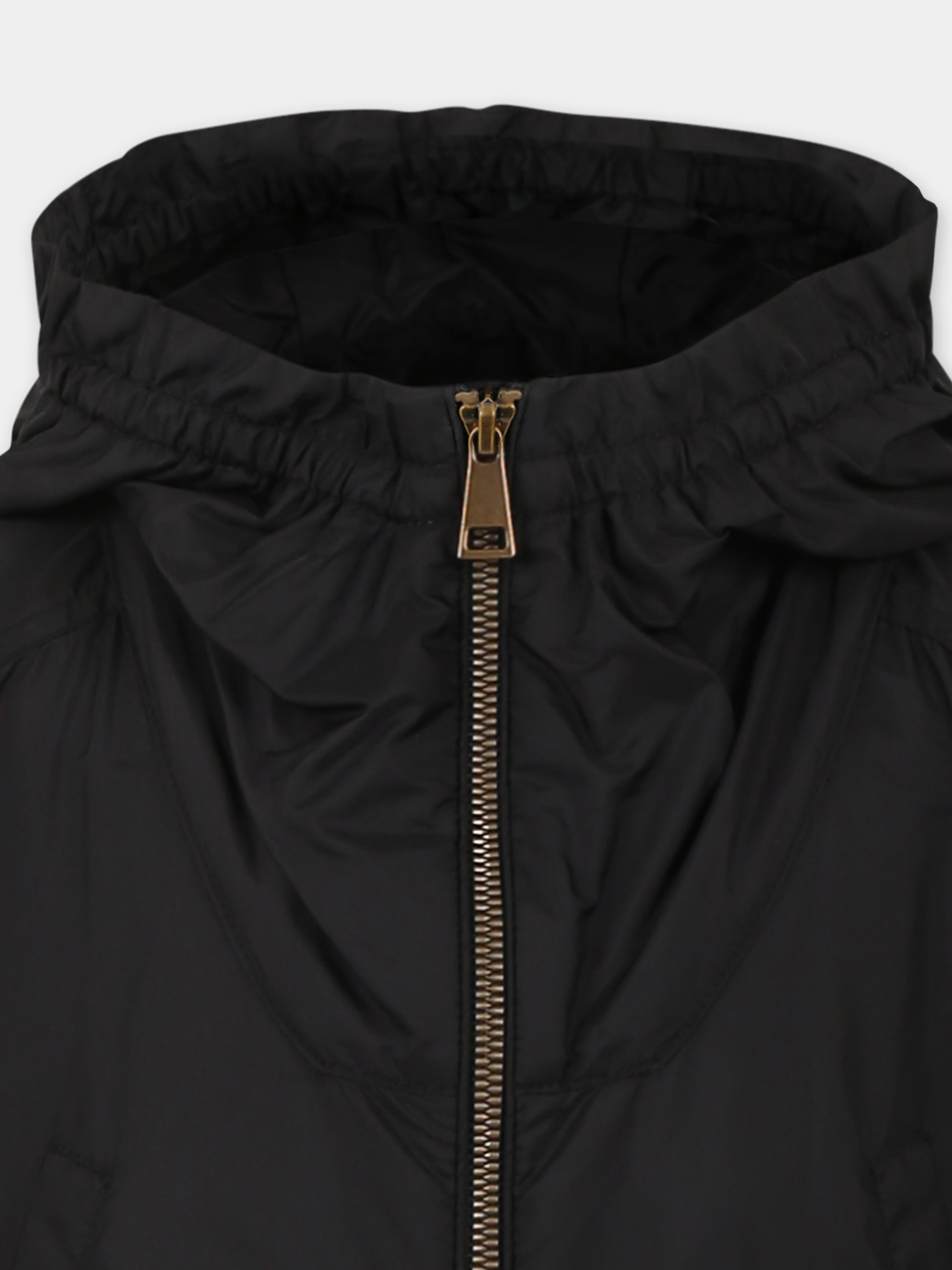 Giacca a vento Bessie nera per bambina con logo,Moncler Kids,K1954 1C00009 53A5E 999