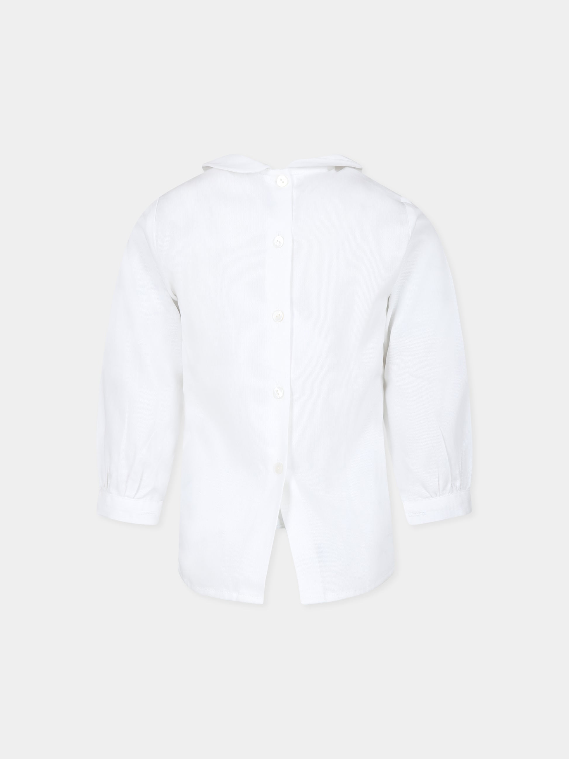 Camicia bianca con ricami per bambino,Divini,DVI S 00108