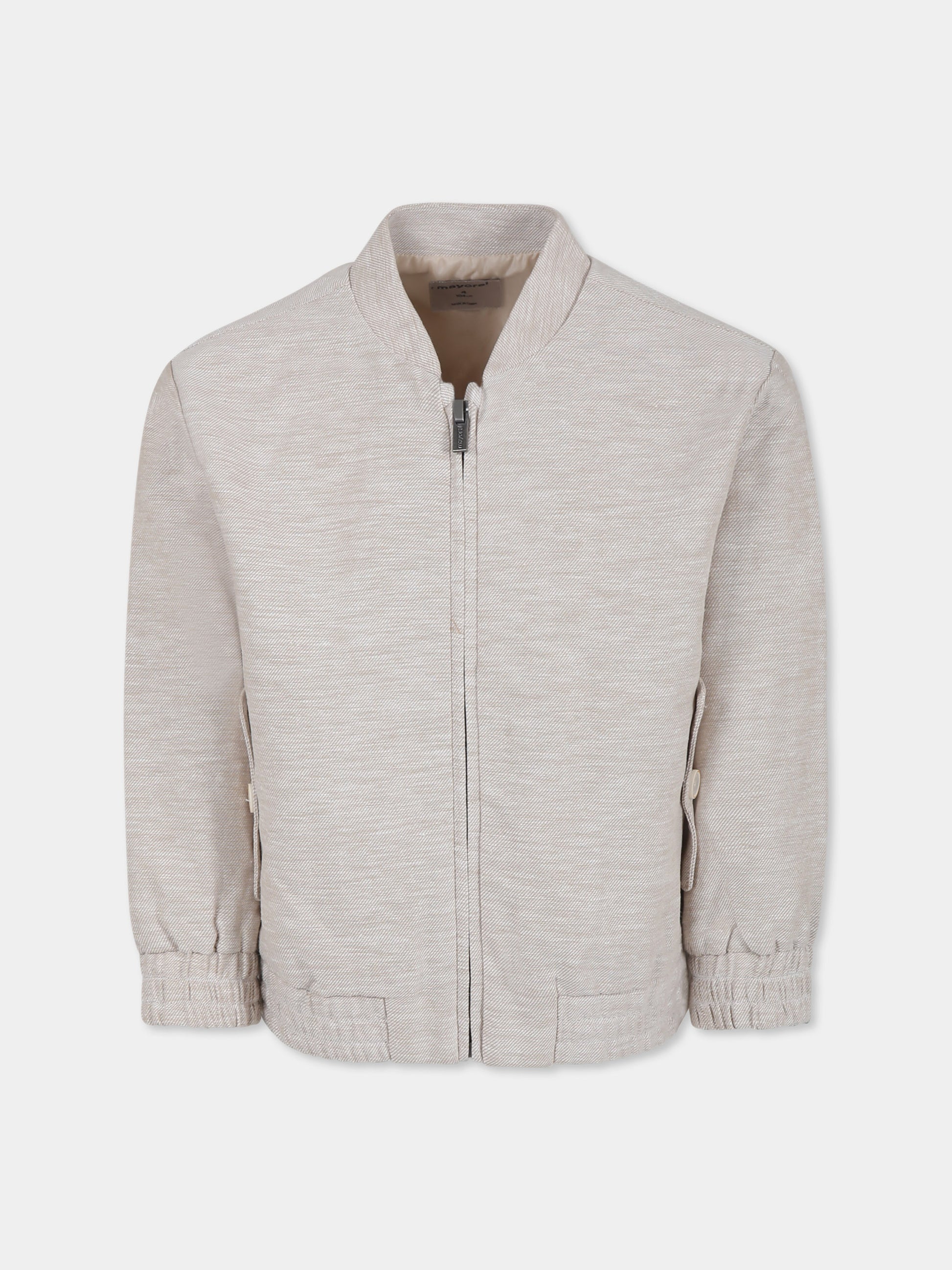 Bomber beige per bambino,Mayoral,3420 030