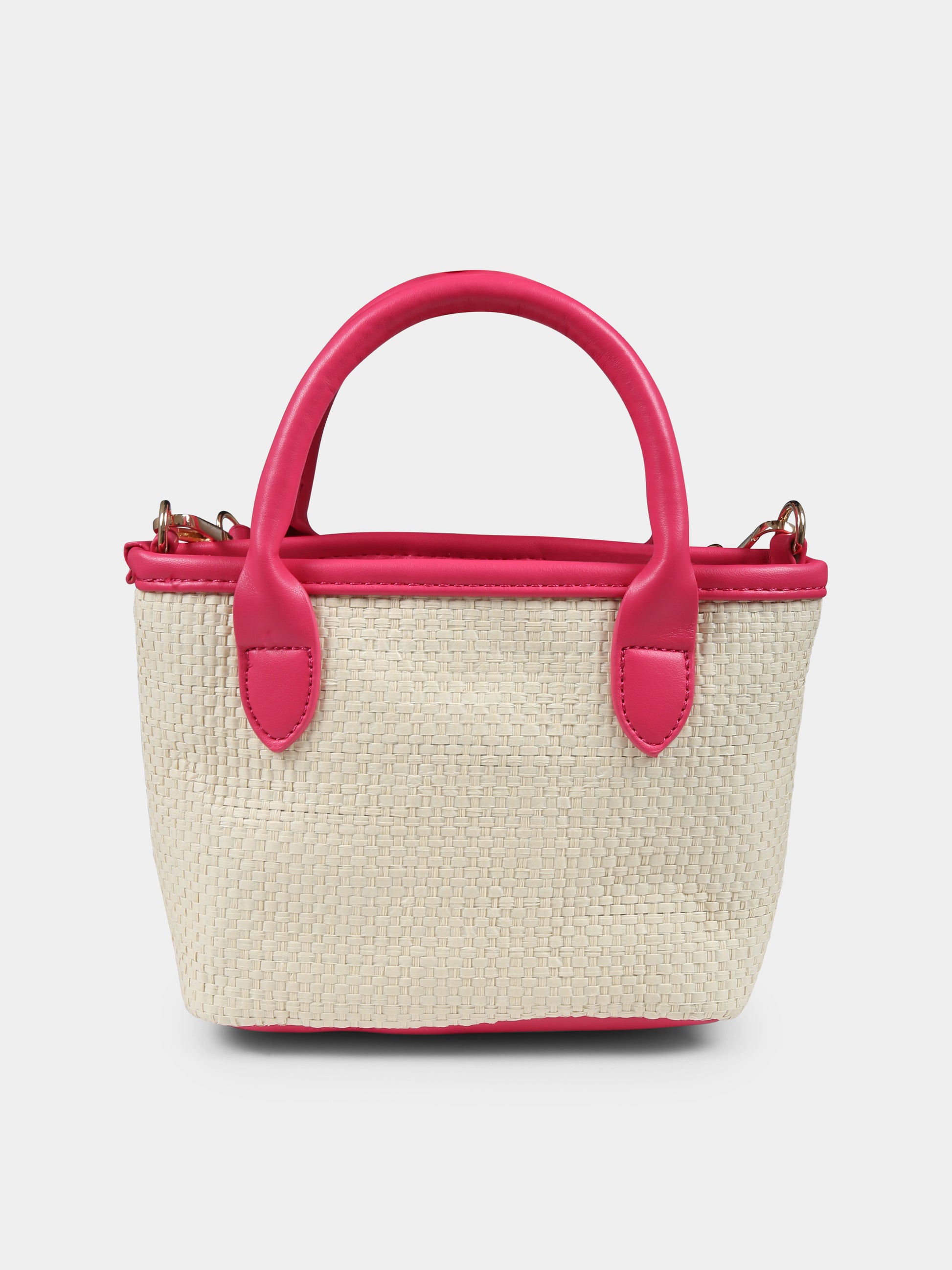 Borsa beige per bambina con fiore,Mayoral,10927 076