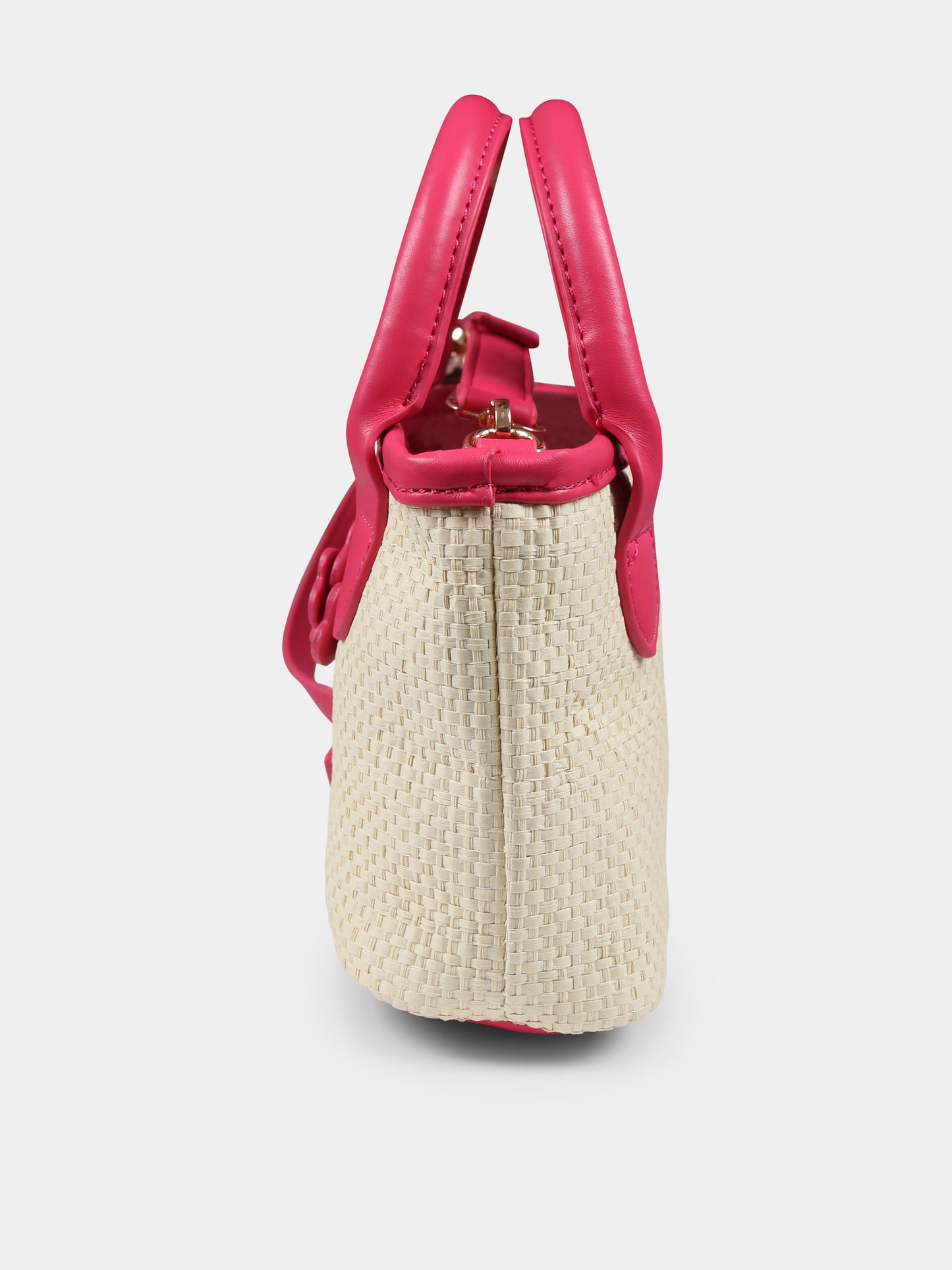 Borsa beige per bambina con fiore,Mayoral,10927 076