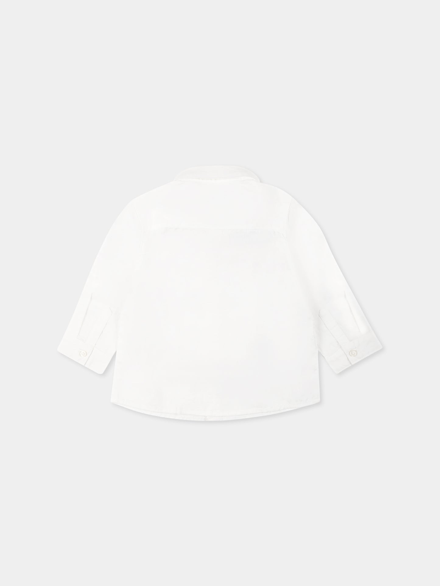 Camicia bianca per neonato con papillon