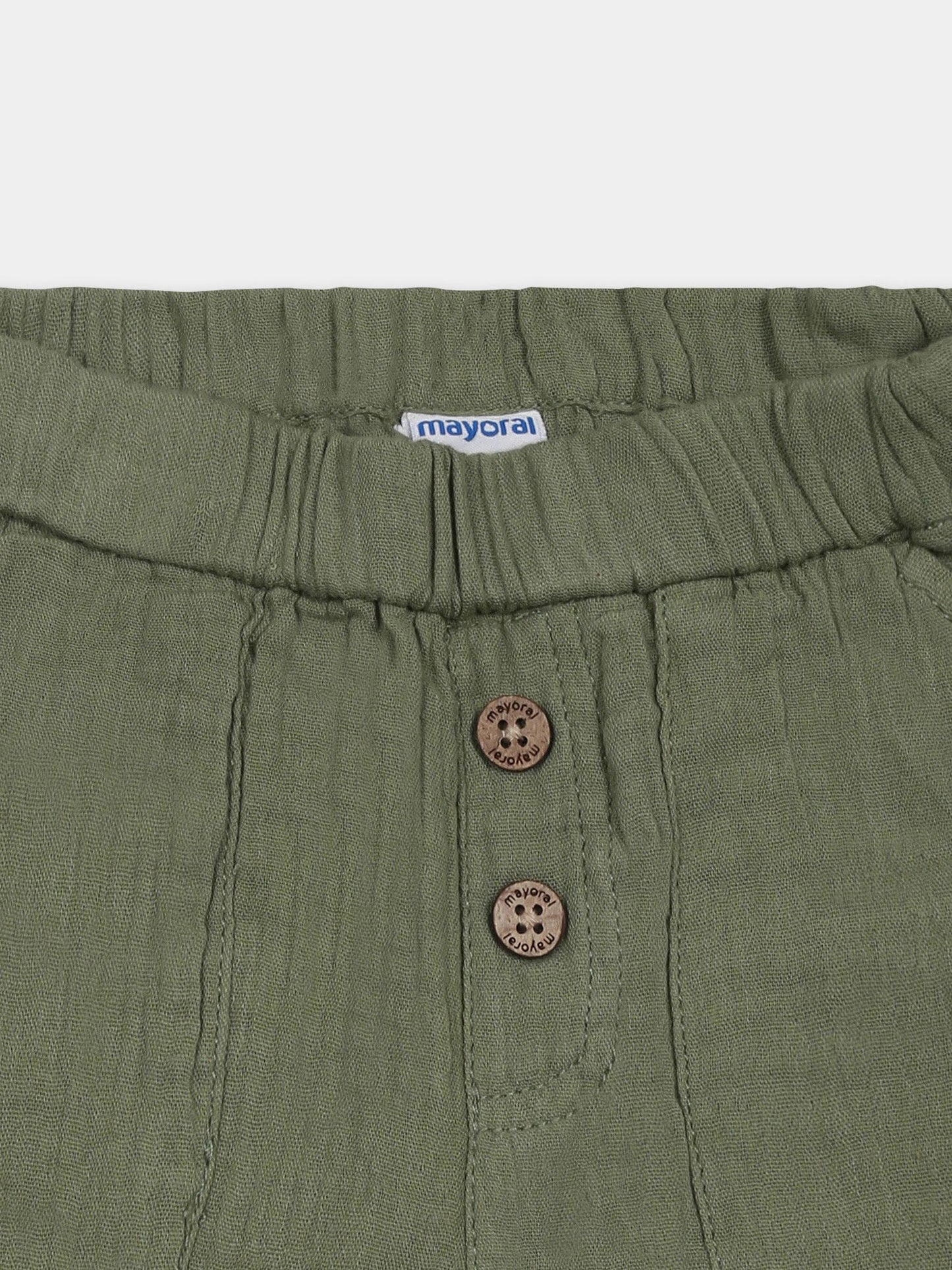 Shorts verdi per neonato