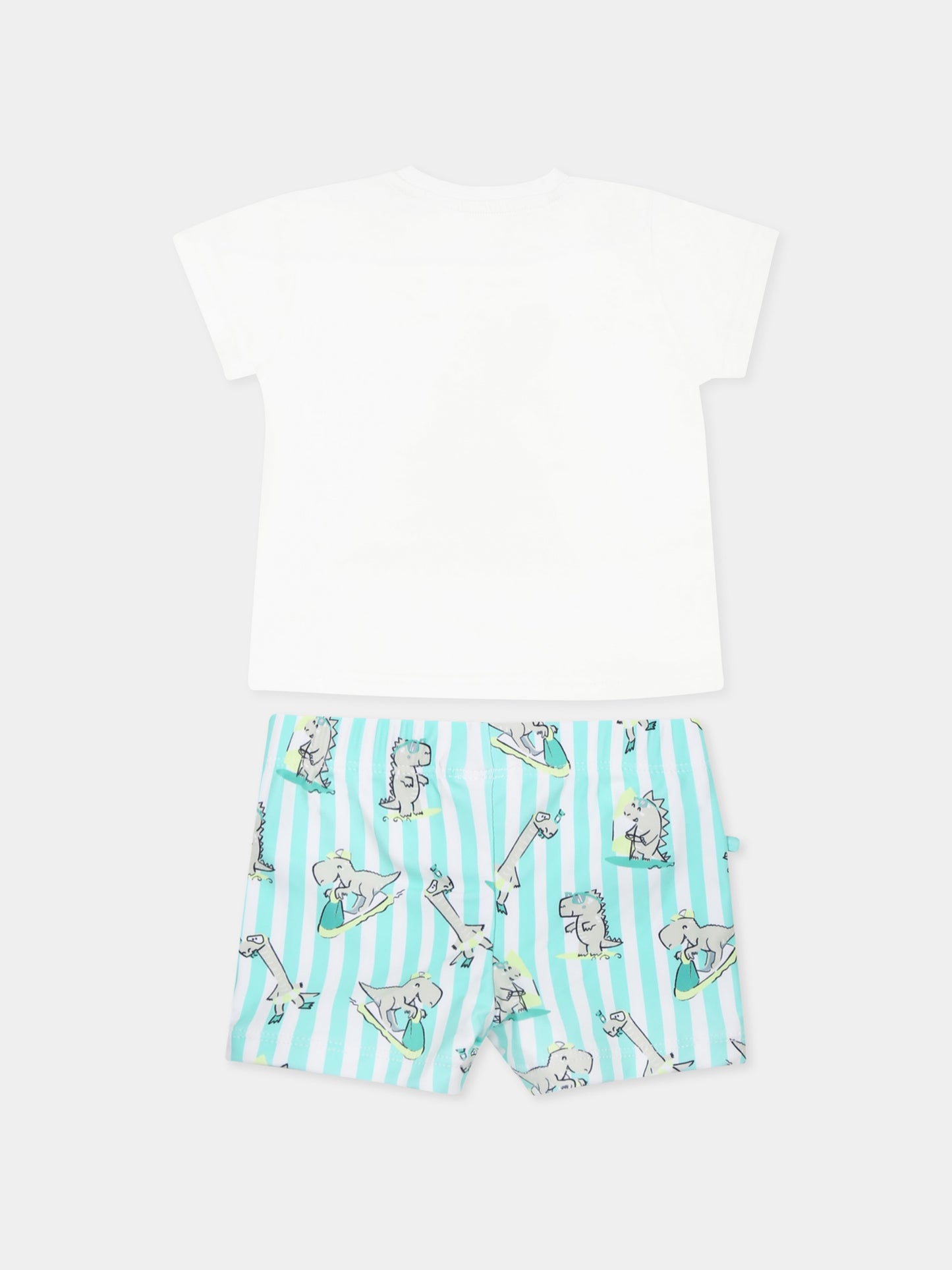 Set multicolor per neonato con dinosauri