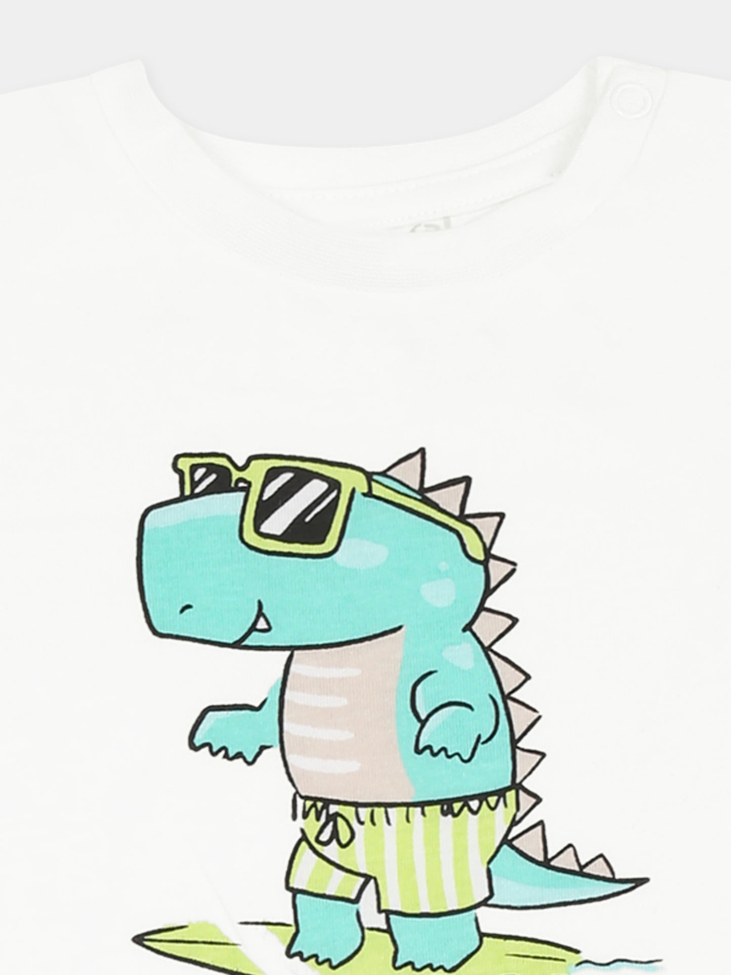 Set multicolor per neonato con dinosauri