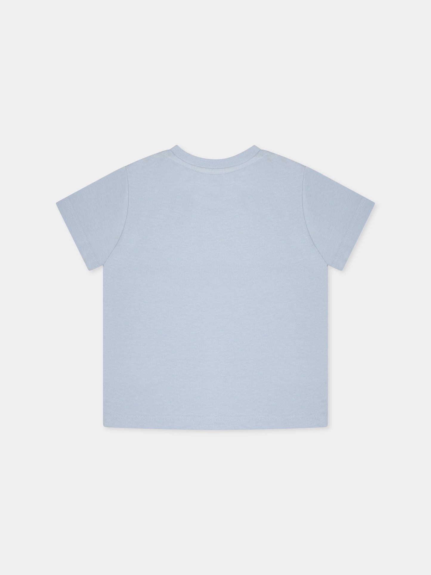 T-shirt celeste per neonato con squalo,Mayoral,1065 052