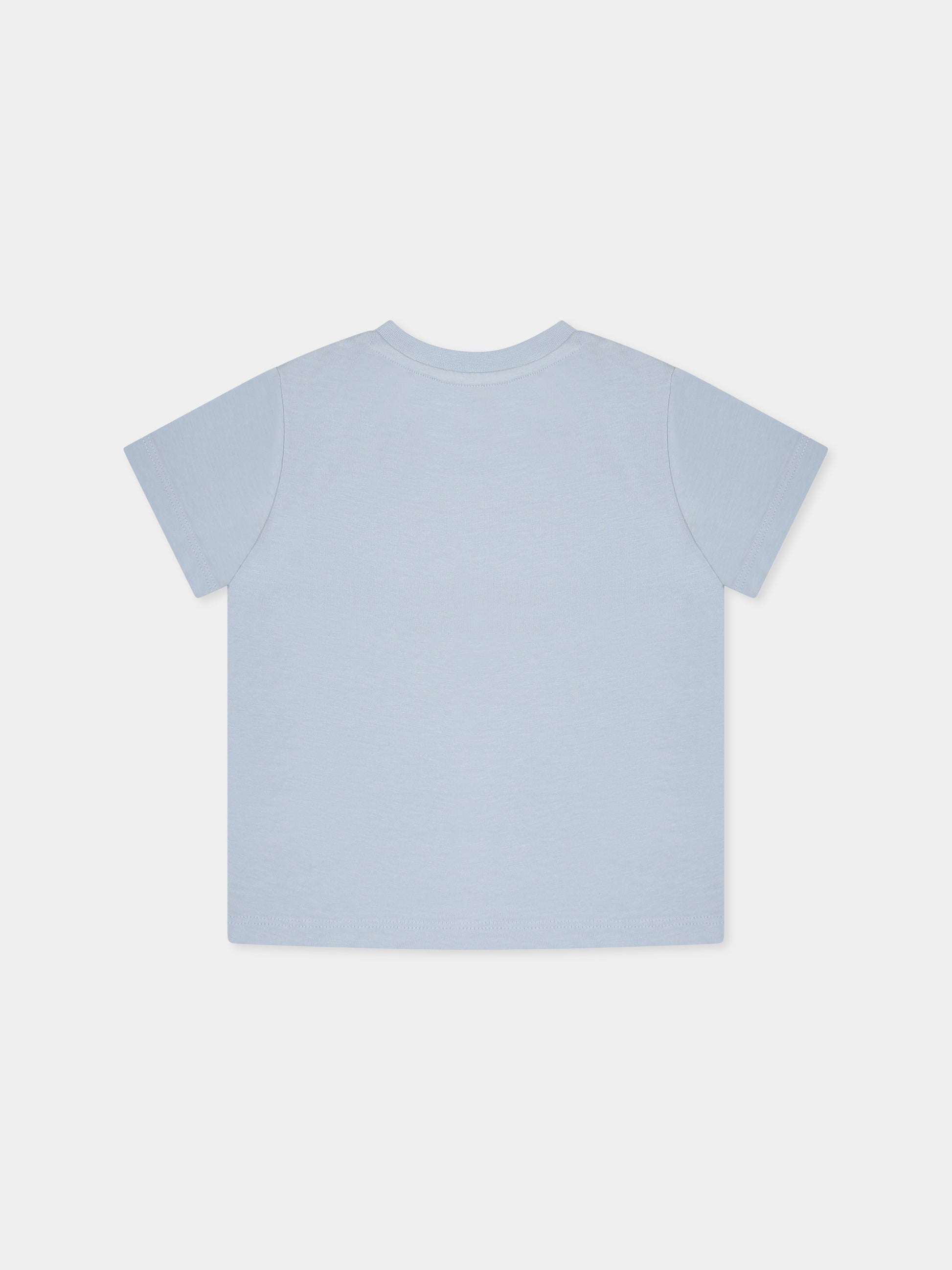 T-shirt celeste per neonato con squalo,Mayoral,1065 052