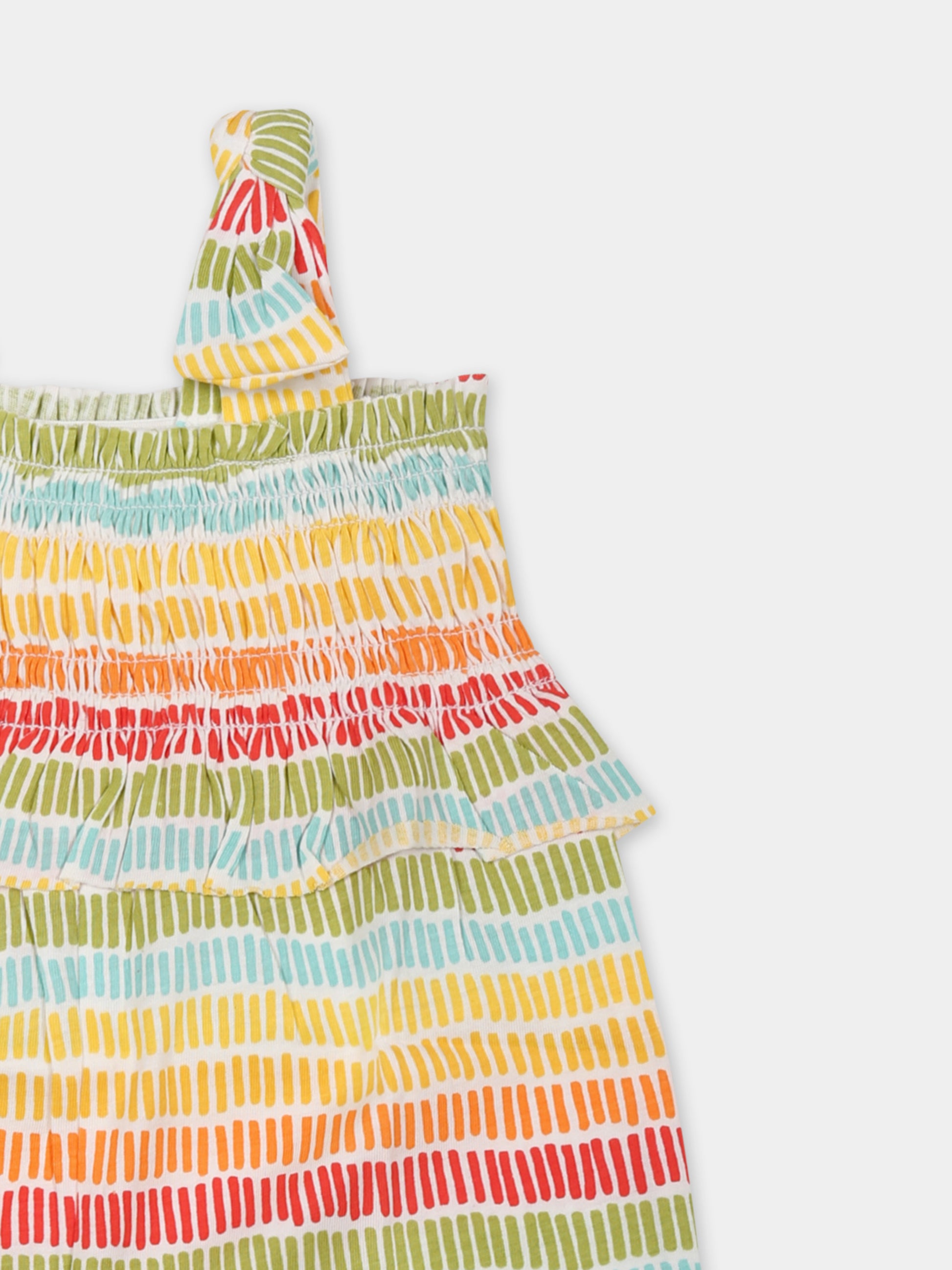 Jumpsuit multicolor per neonata con fiocco,Mayoral,1839 056