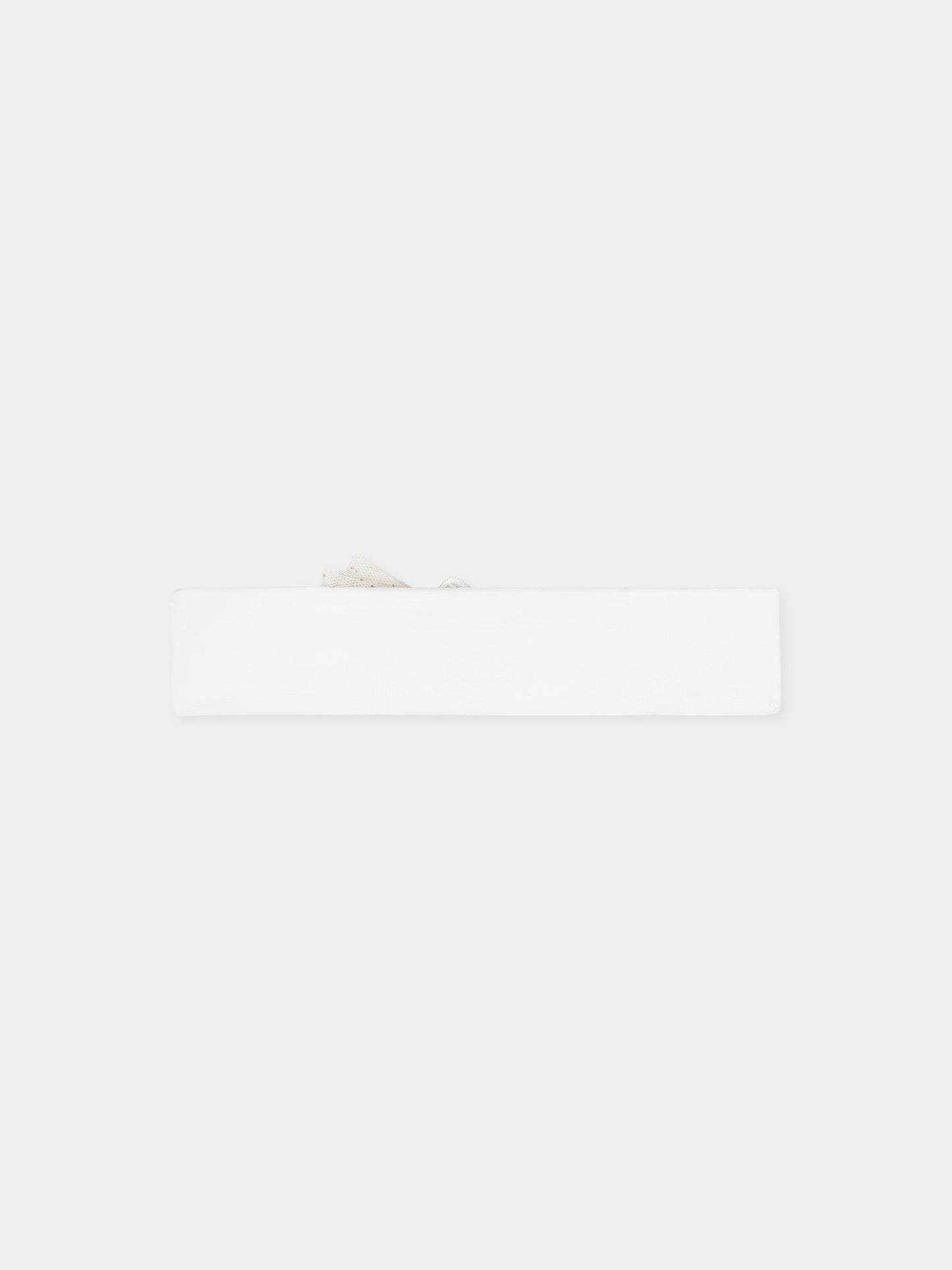 Fascia bianca per neonat con fiocco,Mayoral,10887 019