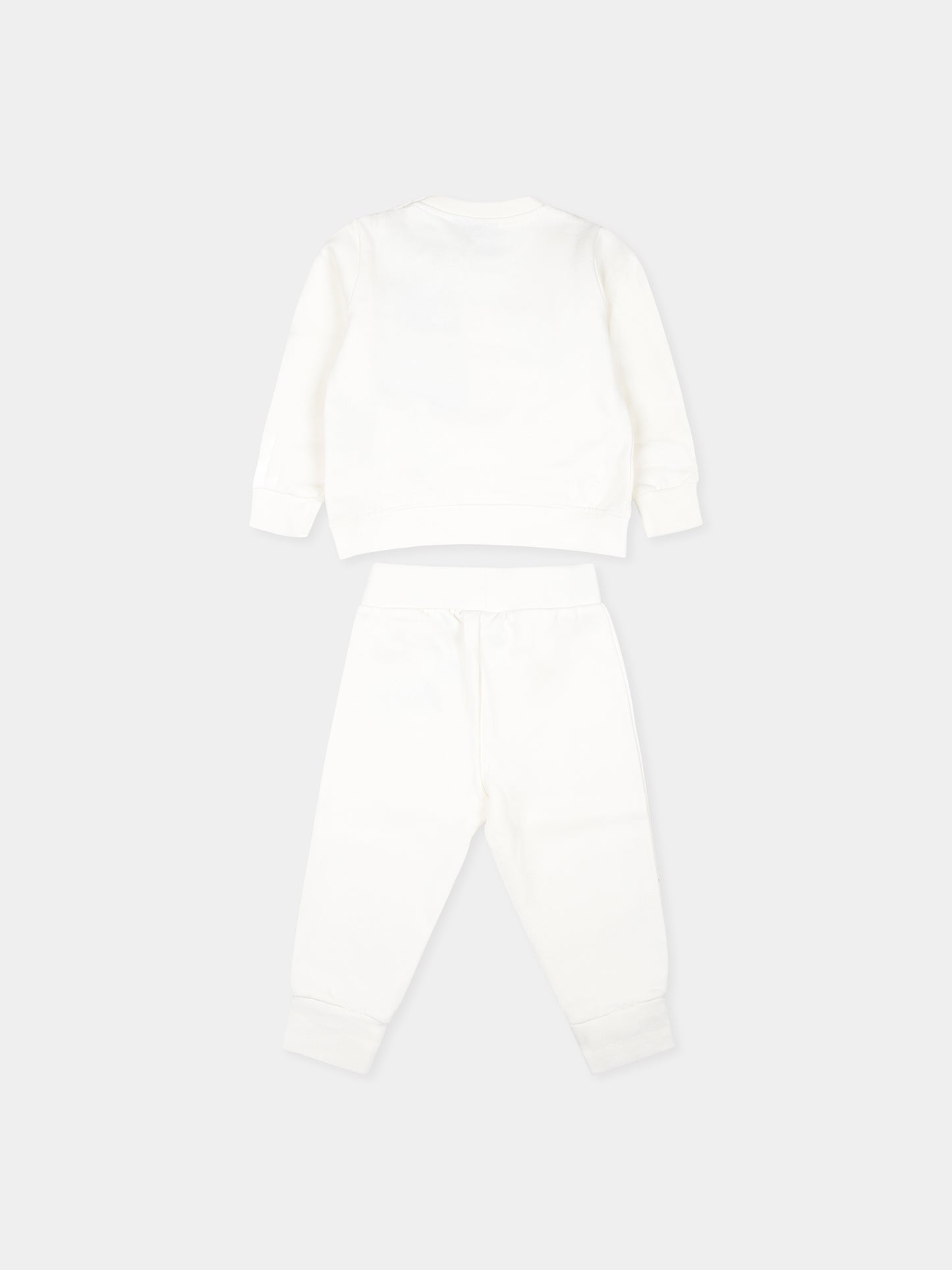 Completo avorio per neonato con logo,Diadora Kids,F3DINBTP080 013