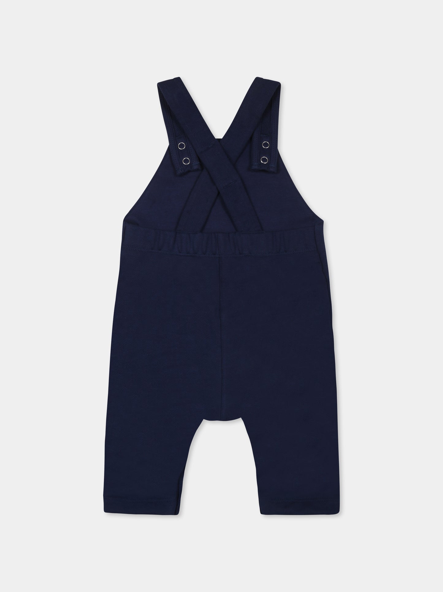 Salopette blu per neonato,Petit Bateau,A0CV9 MEDIEVAL 03