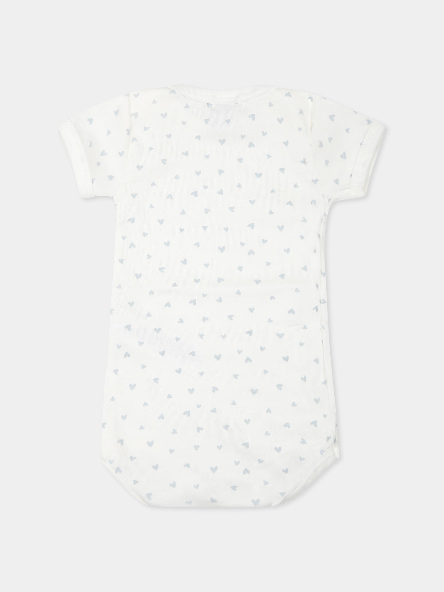 Set body bianco per neonati con cuori,Petit Bateau,A0CX9 VARIANTE 1 00