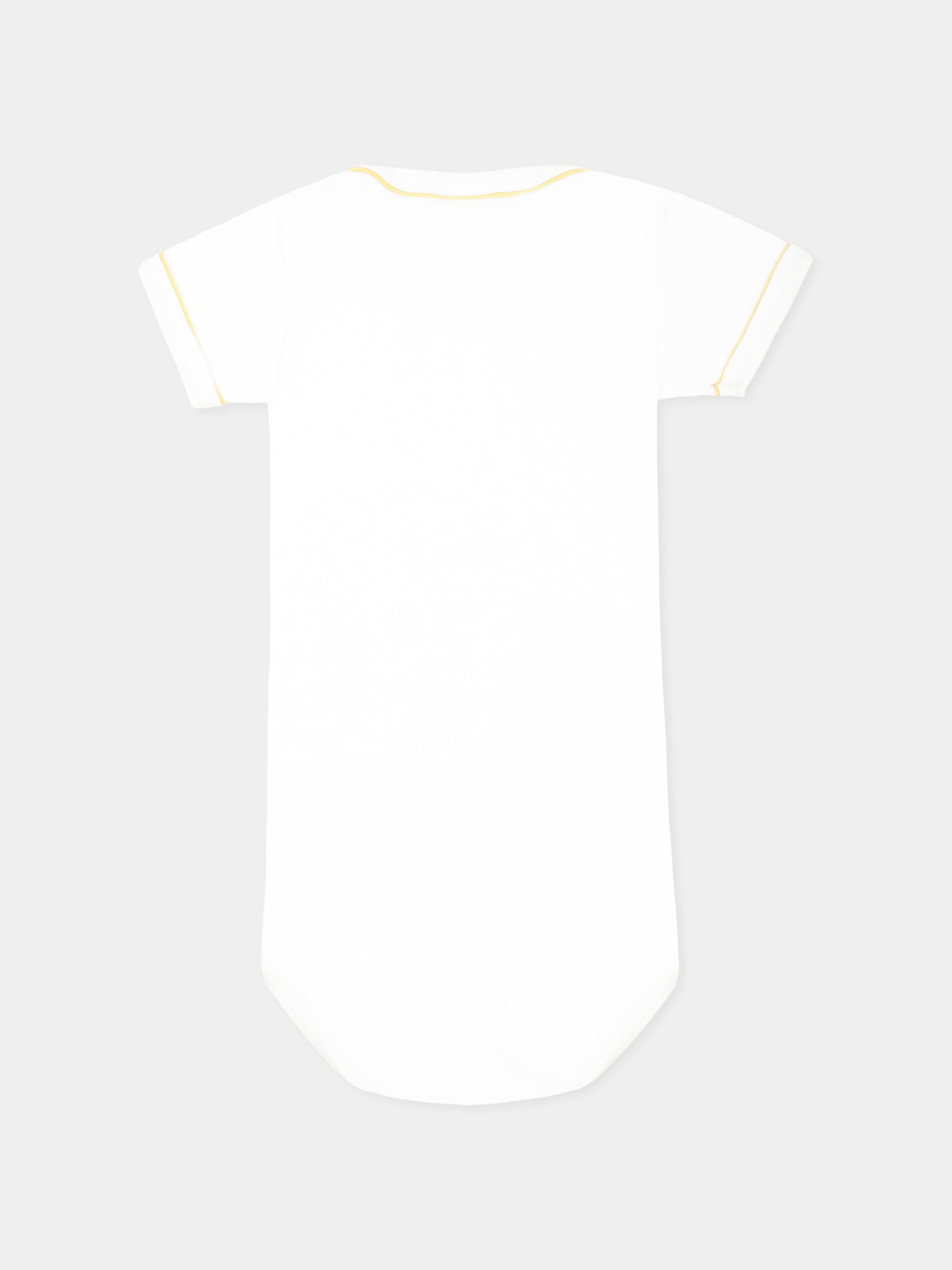 Set body bianco per neonati con scritta,Petit Bateau,A0CR2 VARIANTE 1 00