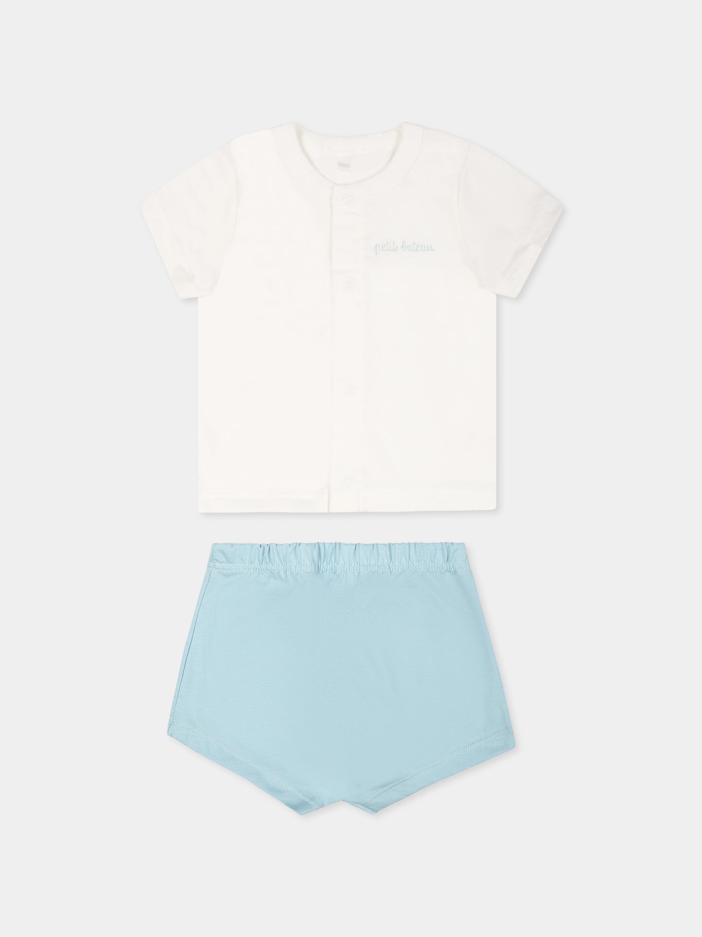 Completo multicolor per neonato con logo