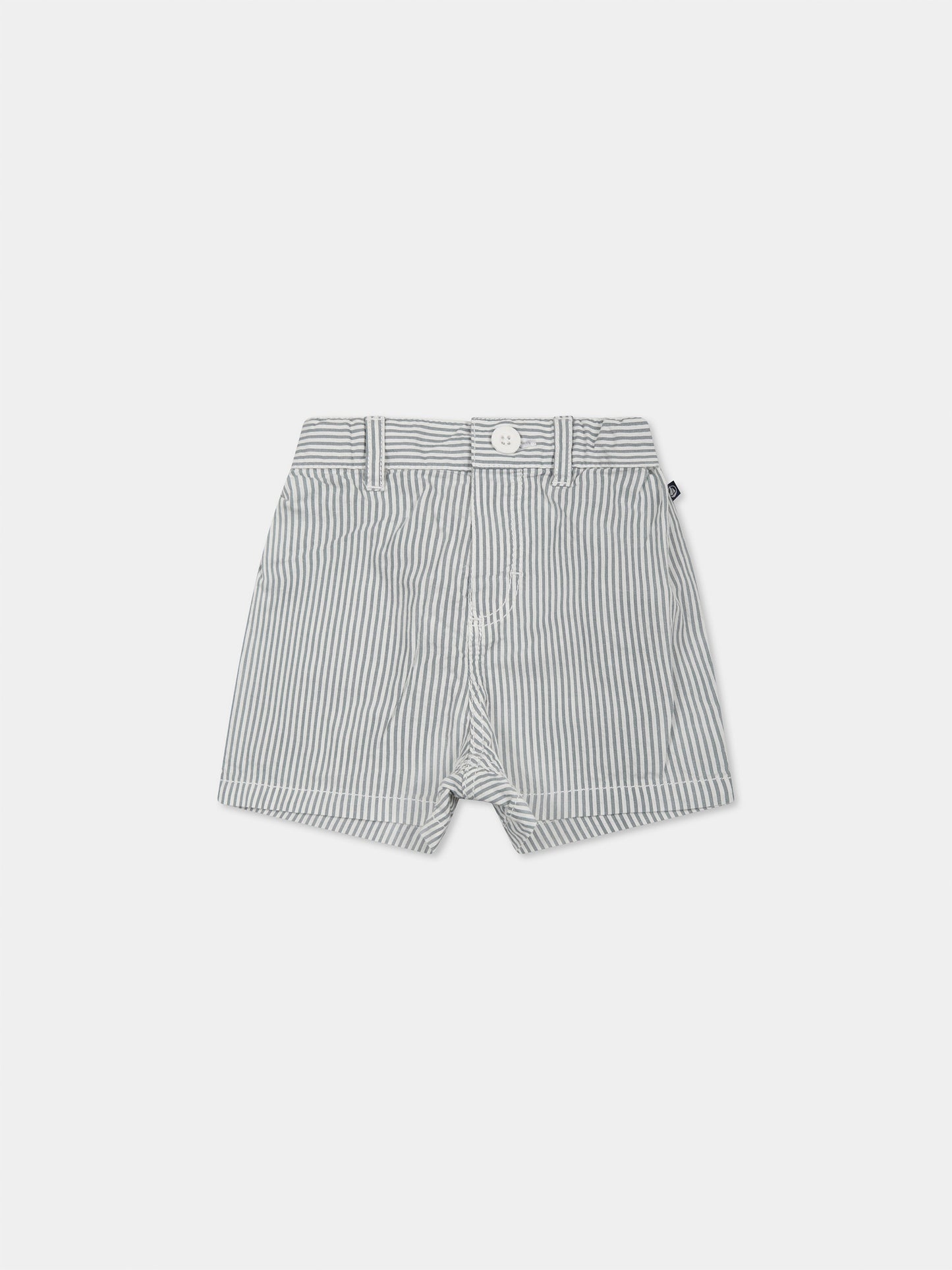 Shorts grigi per neonato con logo