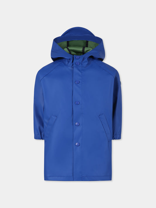 Impermeabile blu per bambino,Petit Bateau,A0CIZ SURF/PALMERAIE 01