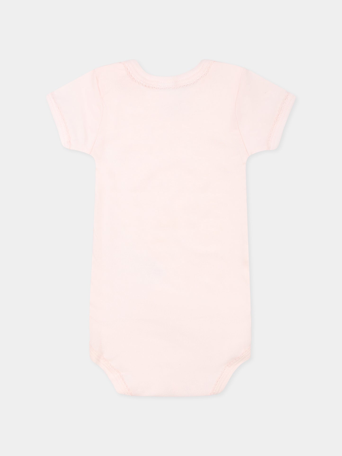 Set body multicolor per neonata con cuori,Petit Bateau,A0CXB VARIANTE 1 00