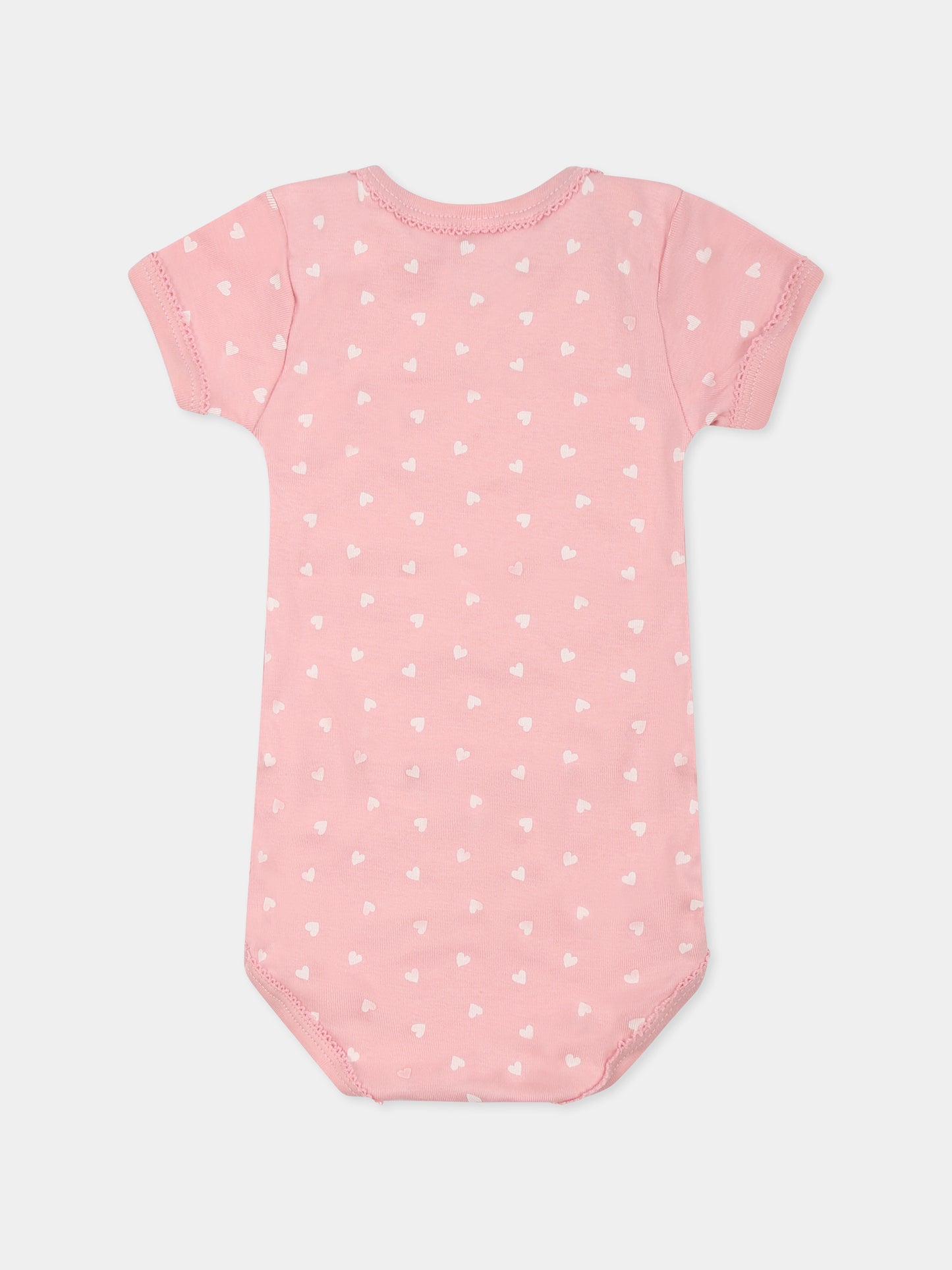 Set body multicolor per neonata con cuori,Petit Bateau,A0CXB VARIANTE 1 00