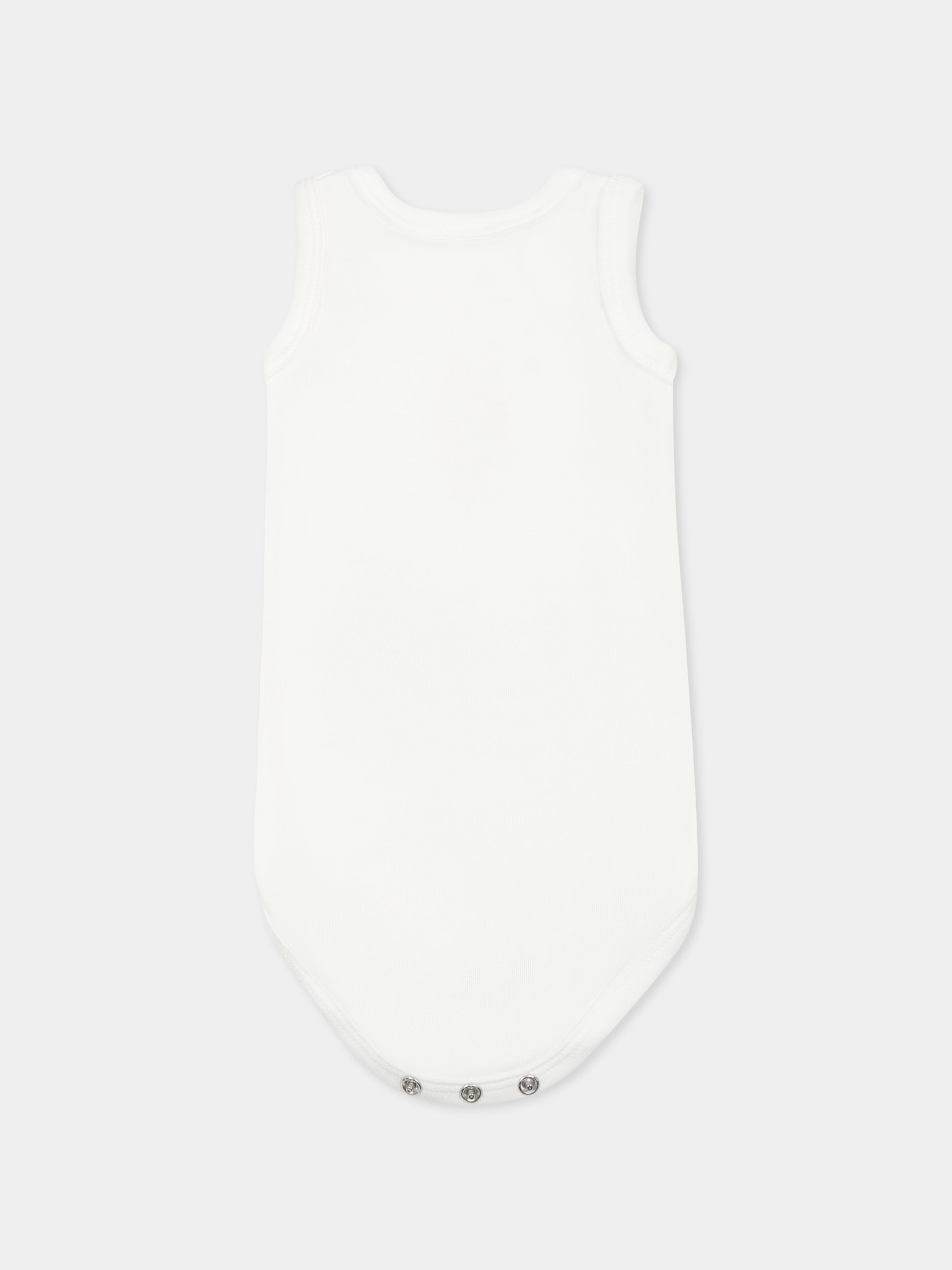 Set body bianco per neonati con cuore,Petit Bateau,A0CX1 VARIANTE 1 00