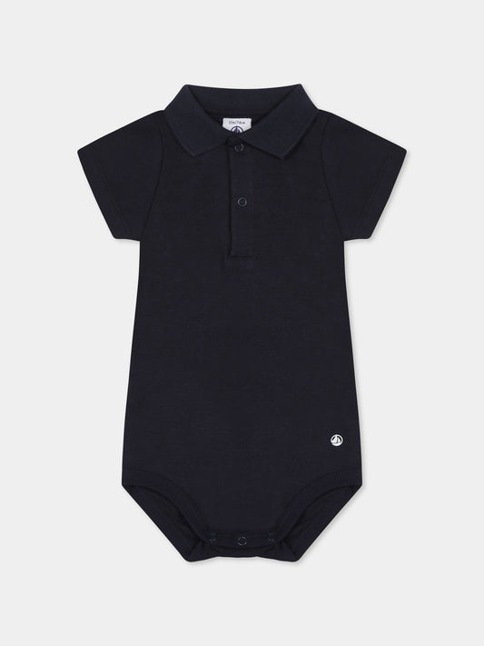 Body blu per neonati,Petit Bateau,A09ZH SMOKING 02
