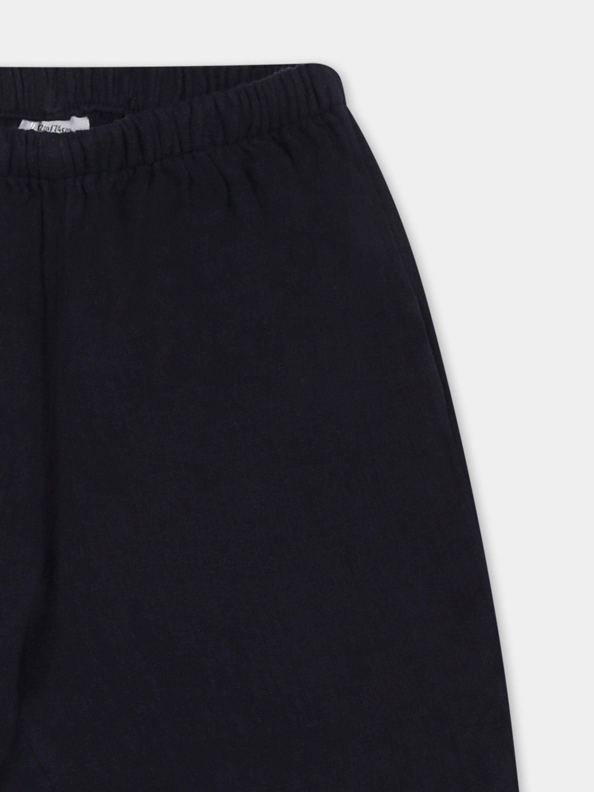 Pantaloni blu per neonato,Petit Bateau,A09JN SMOKING 05