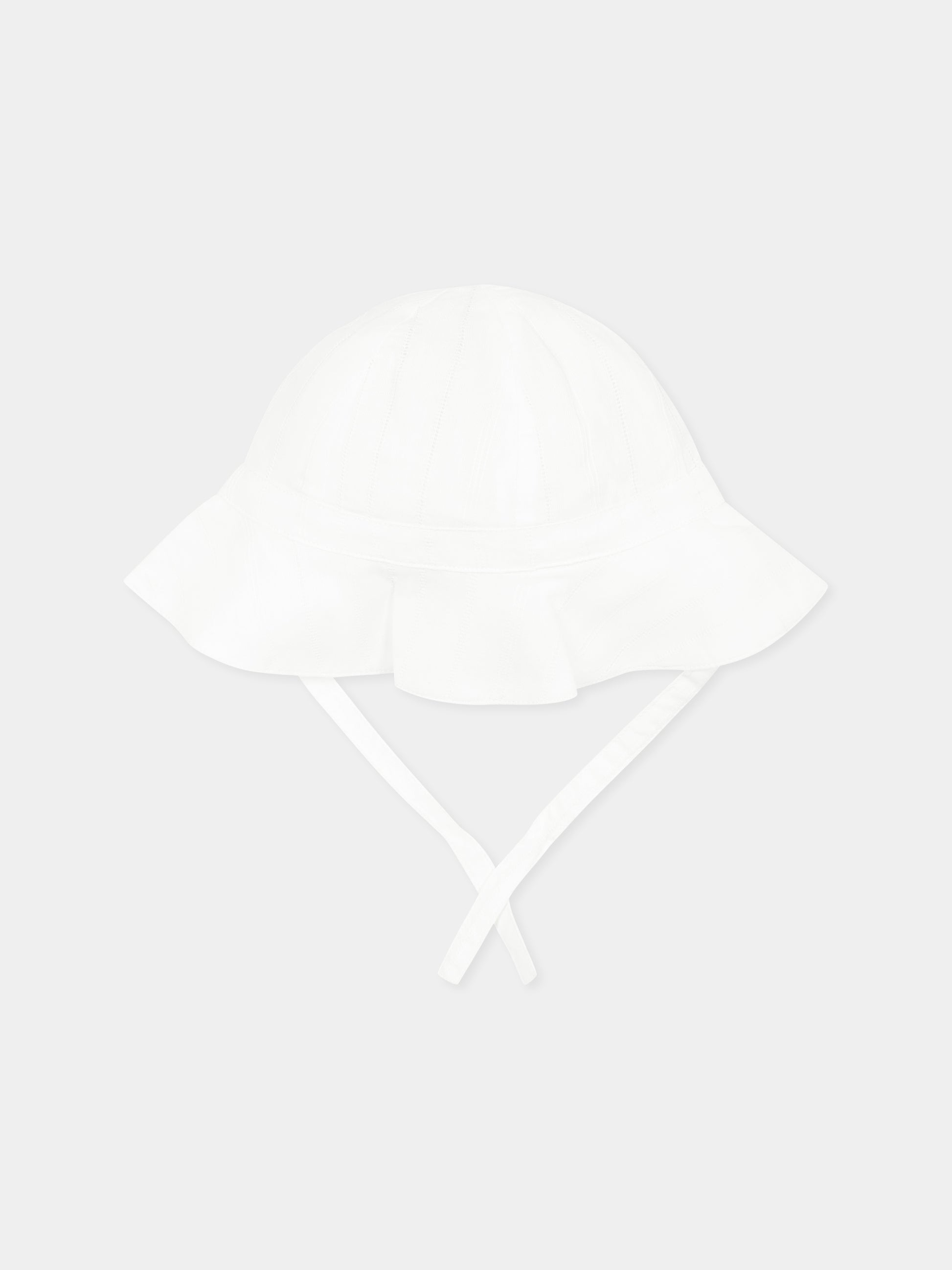 Cloche bianca per neonata,Petit Bateau,A0CEC ECUME 01