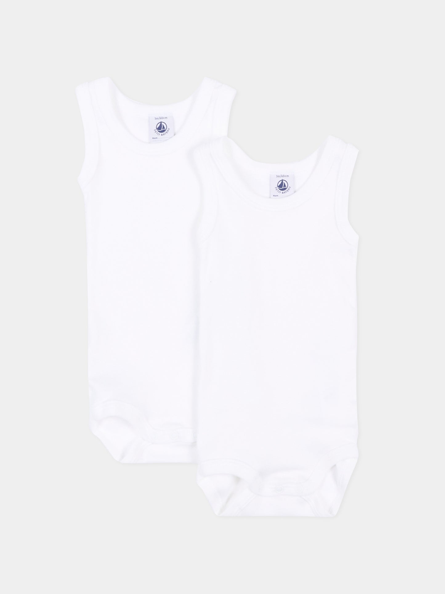 Set body bianco per neonato,Petit Bateau,A01T5 VARIANTE 1 00