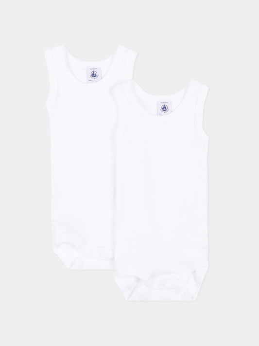 Set body bianco per neonato,Petit Bateau,A01T5 VARIANTE 1 00