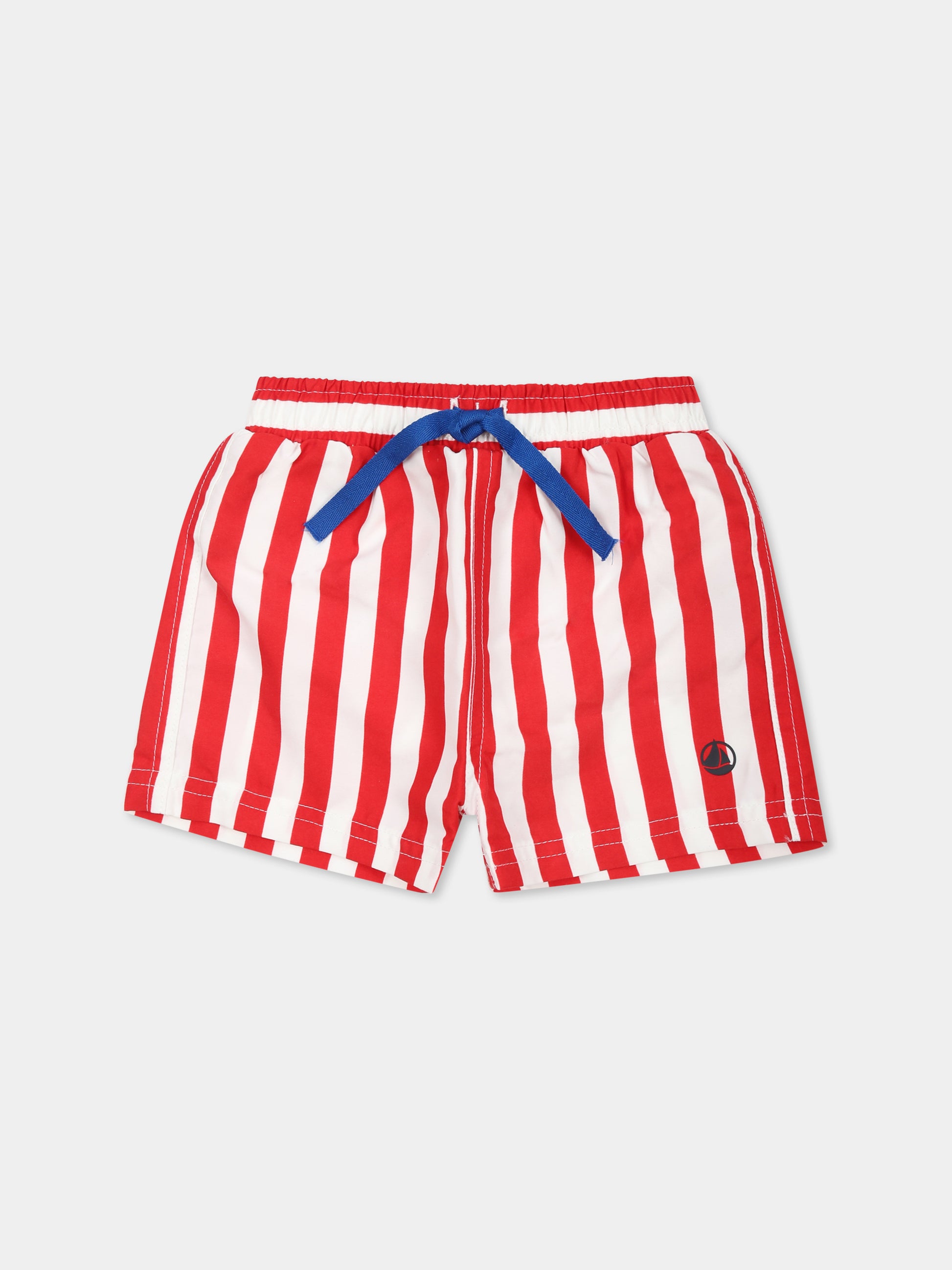 Boxer mare rosso per neonato,Petit Bateau,A0CU2 MARSHMALLOW/SPI 02