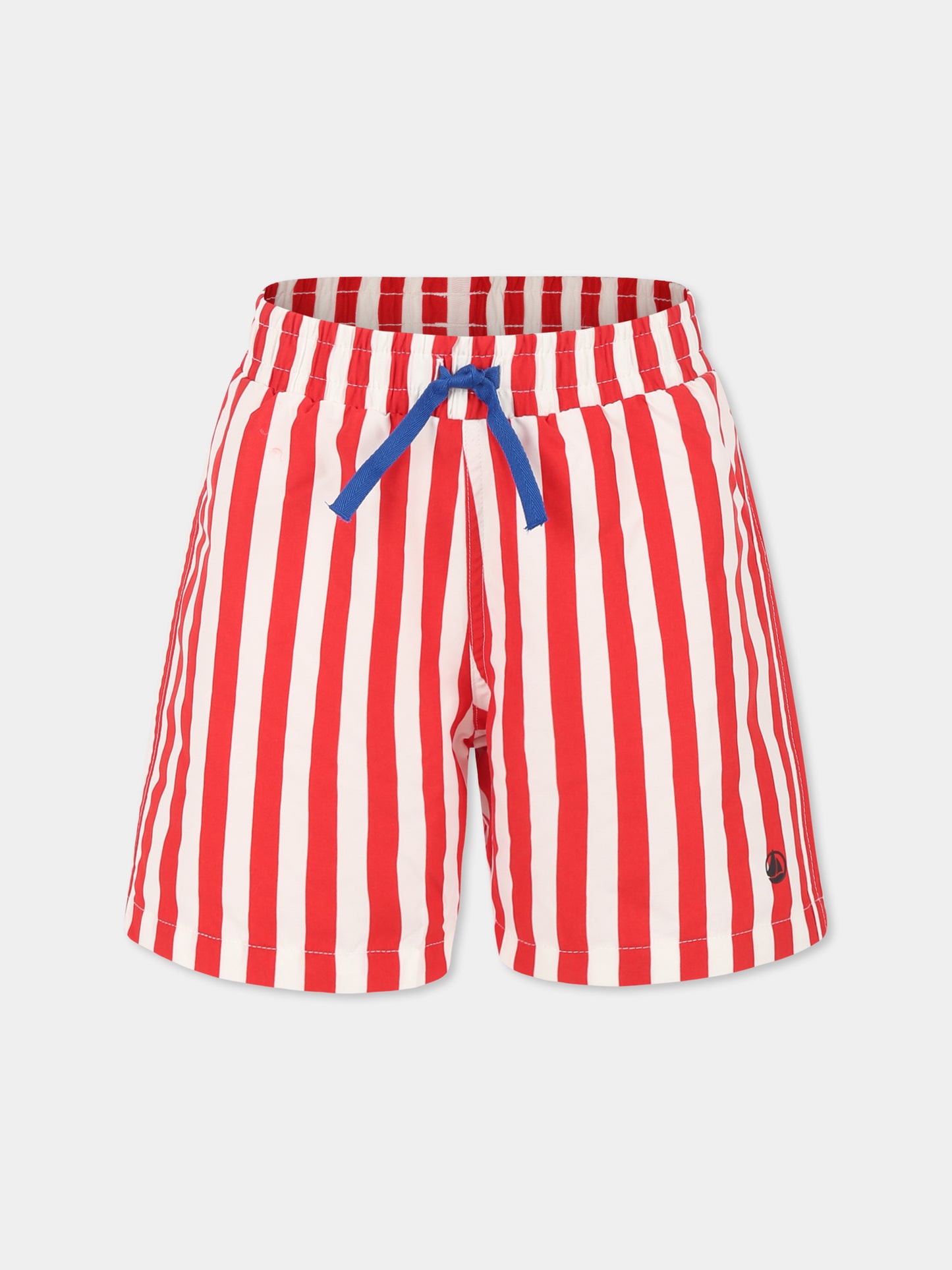 Boxer mare rosso per bambino,Petit Bateau,A0D4E MARSHMALLOW/SPI 04