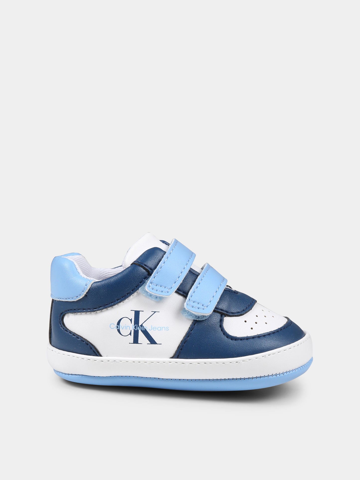 Sneakers blu per neonato con logo,Calvin Klein Kids,V0B9 82071 1433Y252