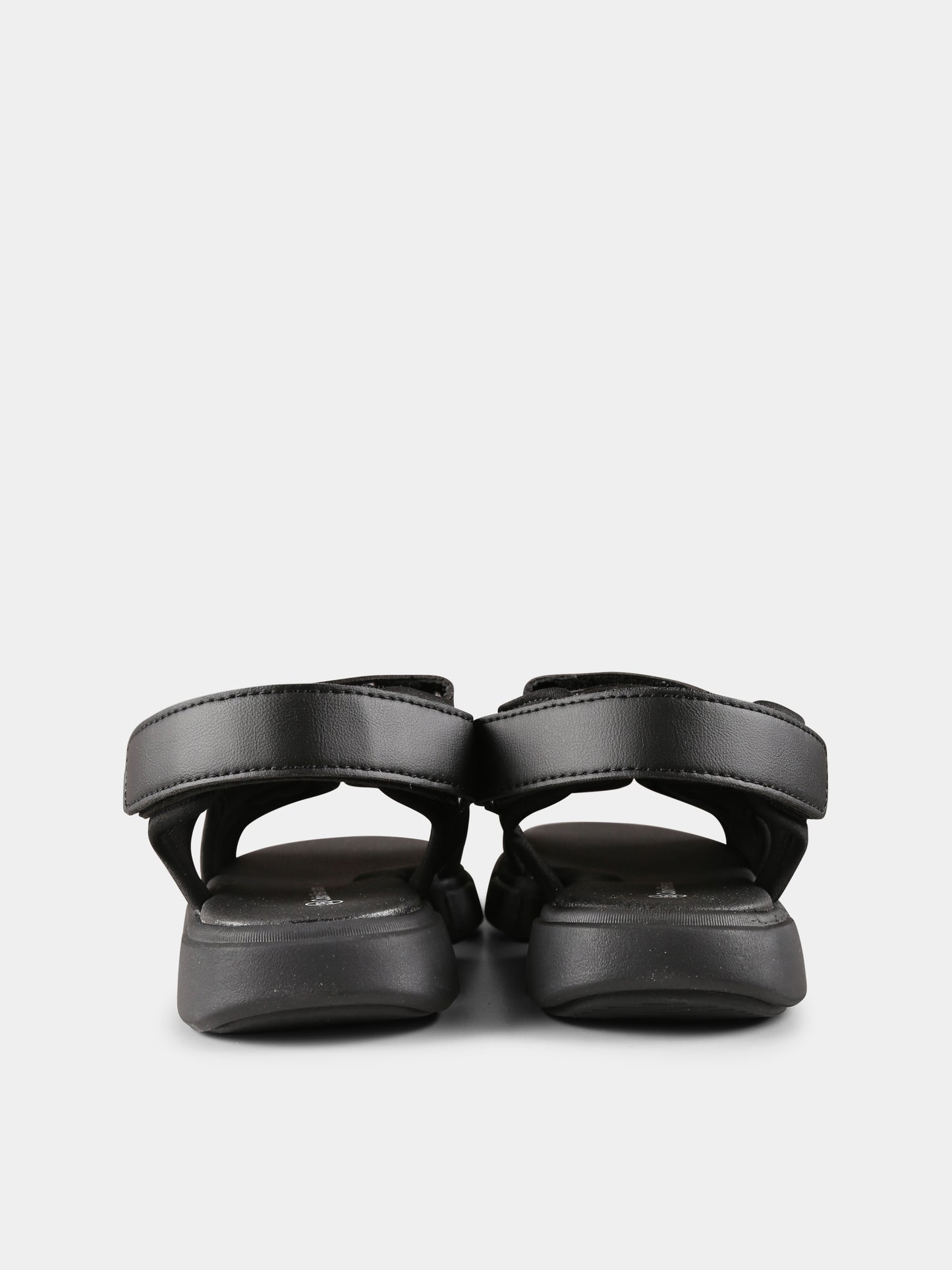 Sandali neri per bambini con logo,Calvin Klein Kids,V3B2 83023 1591999