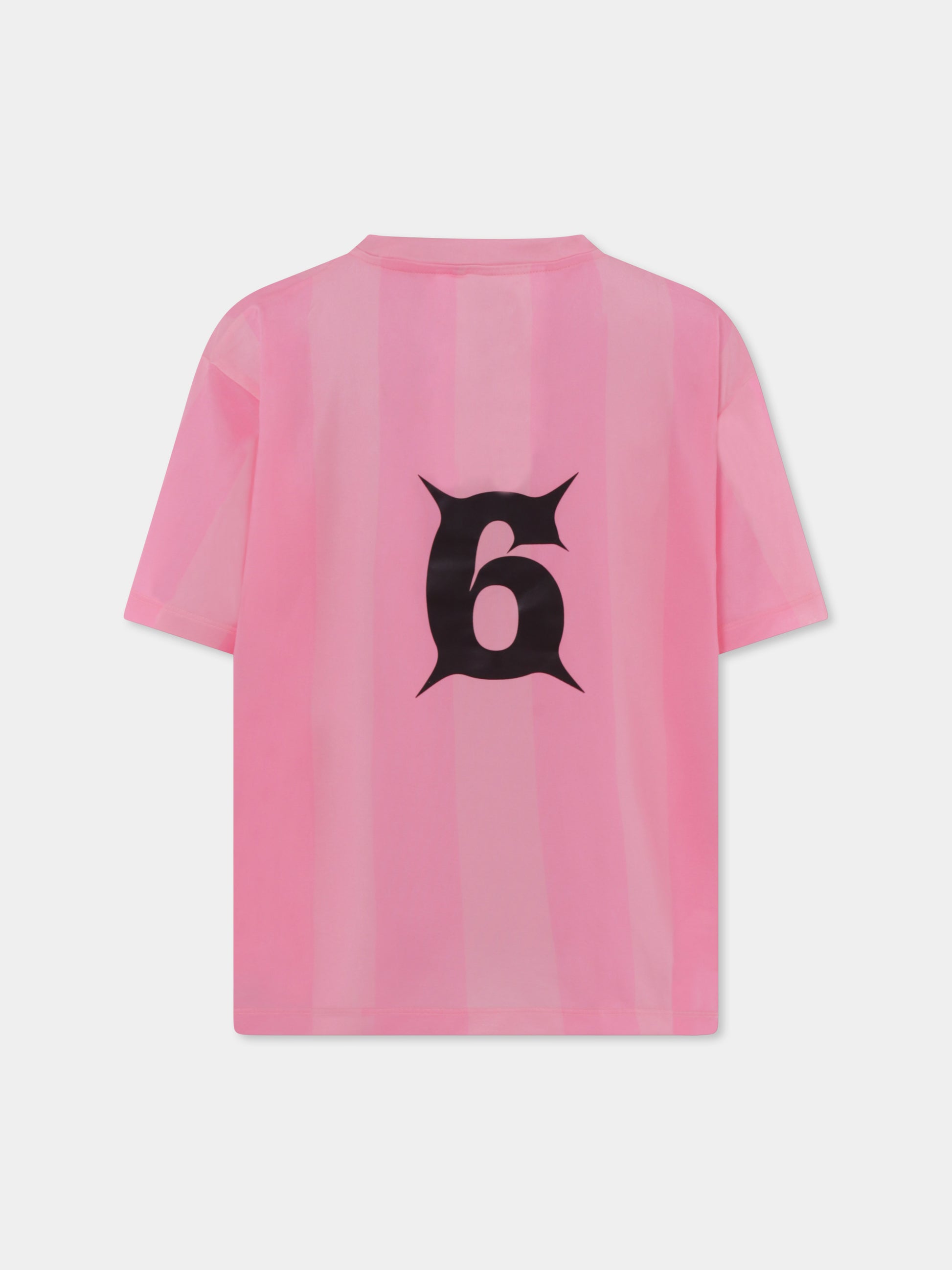 T-shirt rosa per bambina con patch,Caroline Bosmans,SS25 1019 105 0032