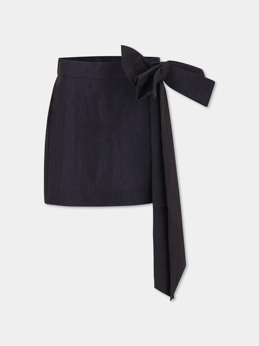 Gonna blu per bambina con fiocco,Caroline Bosmans,SS25 3018 86 6005