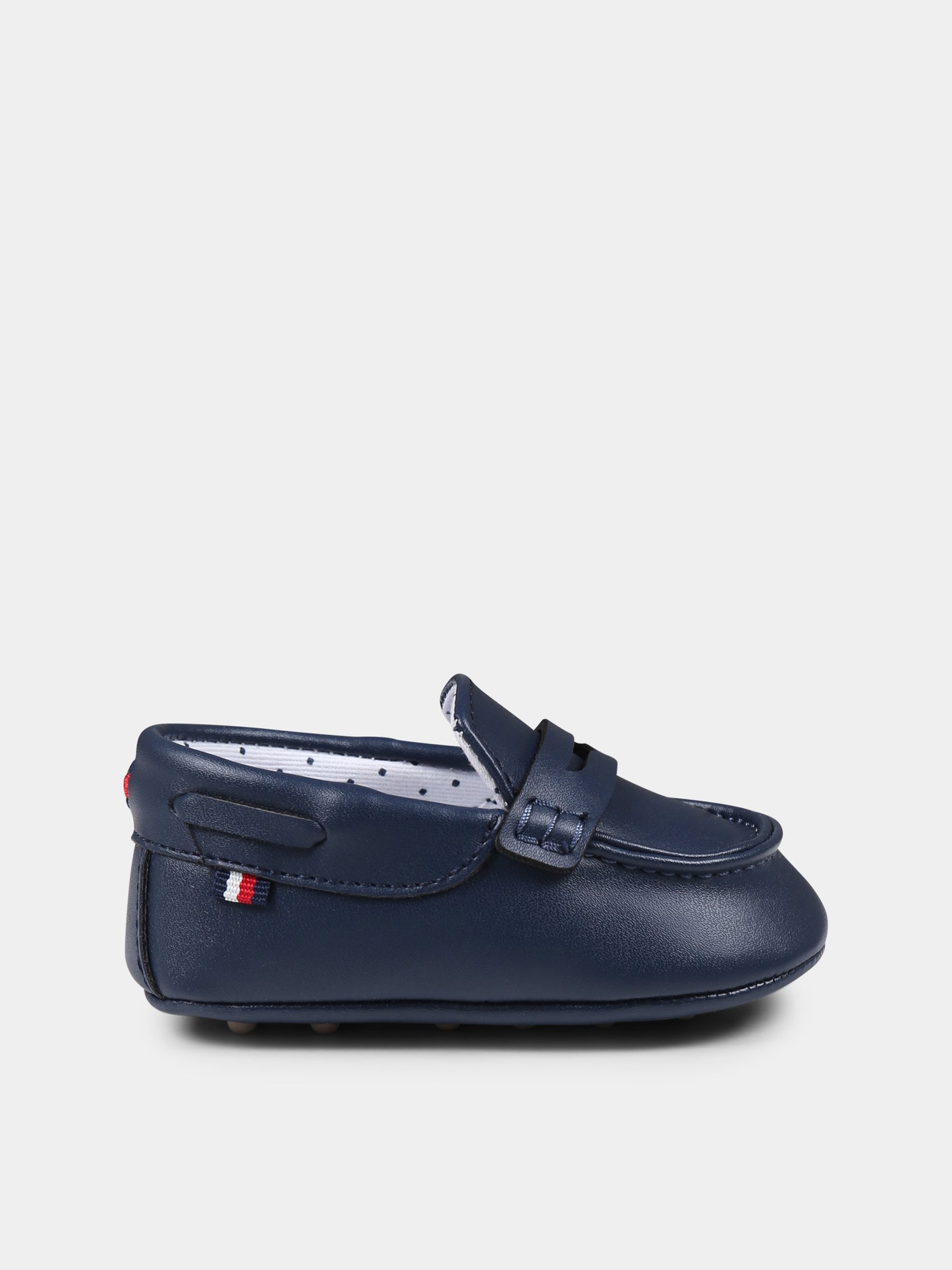 Mocassini blu per neonato con bandierina,Tommy Hilfiger Junior,T0B4 33827 1433800