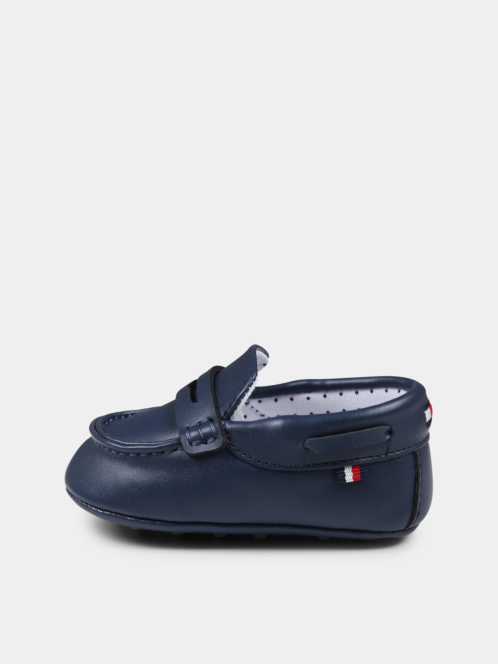 Mocassini blu per neonato con bandierina,Tommy Hilfiger Junior,T0B4 33827 1433800