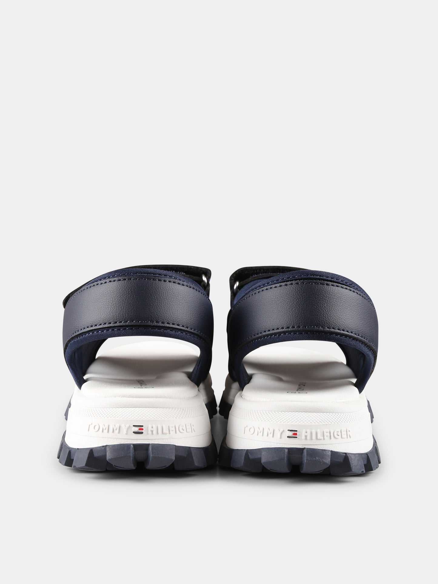 Sandali blu per bambino con logo,Tommy Hilfiger Junior,T3B2 33900 1591800