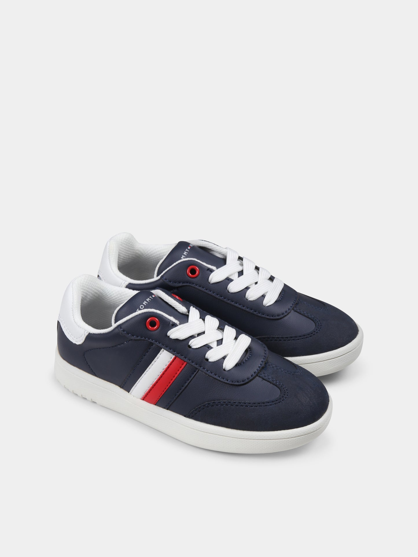 Sneakers blu per bambino con logo,Tommy Hilfiger Junior,T3X9 33851 1269X007J