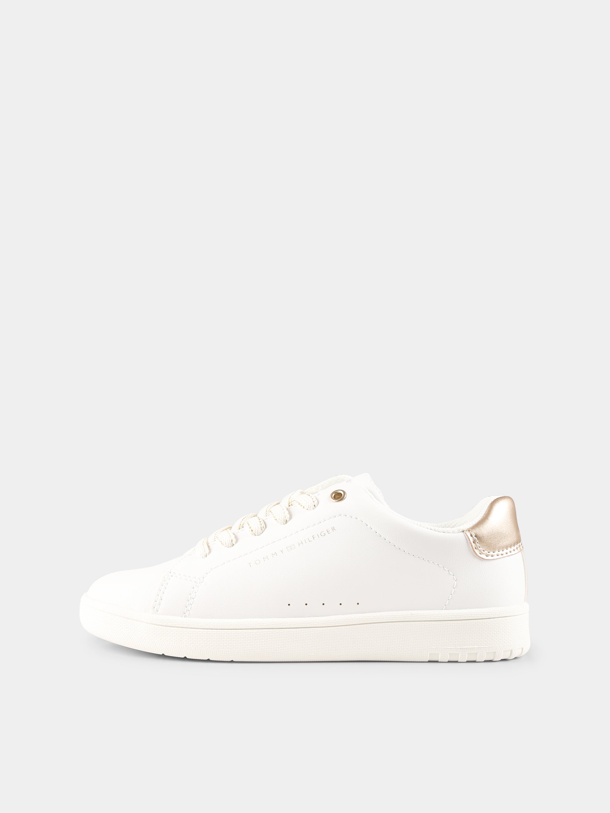 Sneakers bianche per bambina con logo,Tommy Hilfiger Junior,T3A9 33736 1355X068