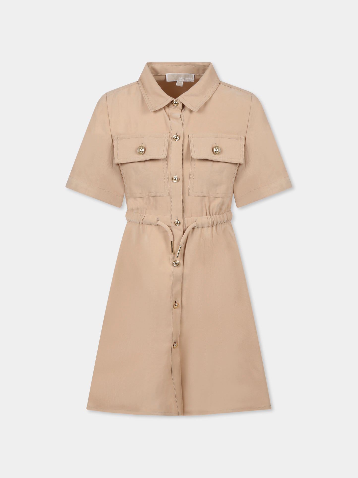 Vestito beige per bambina,Michael Kors,R30347 215