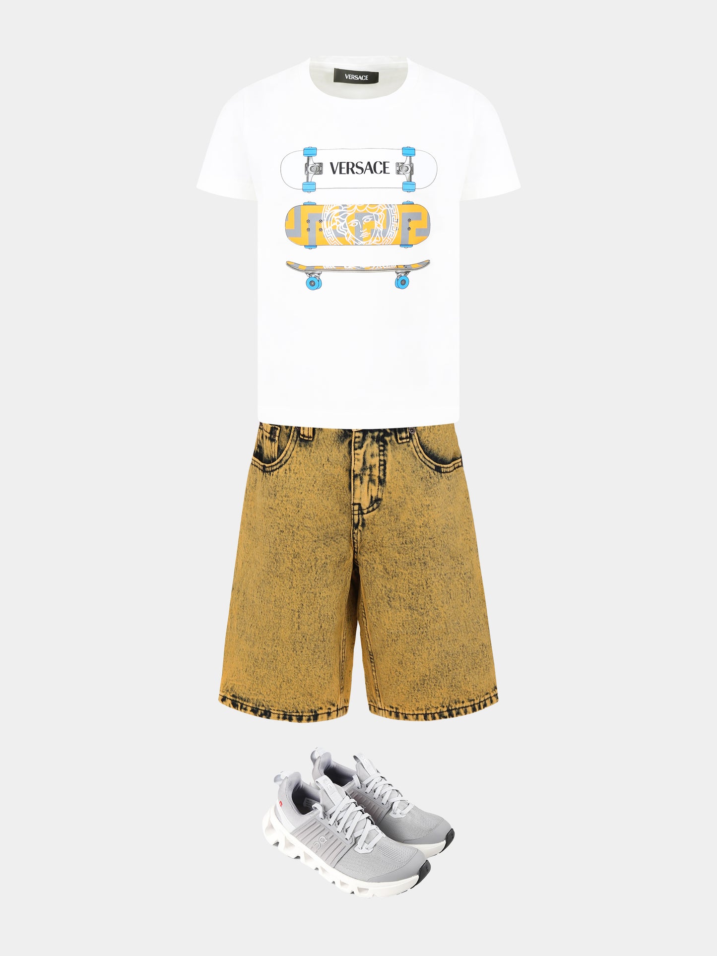Shorts Art gialli per bambini