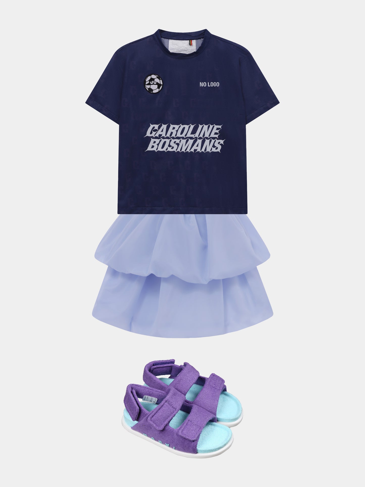 Gonna celeste per bambina