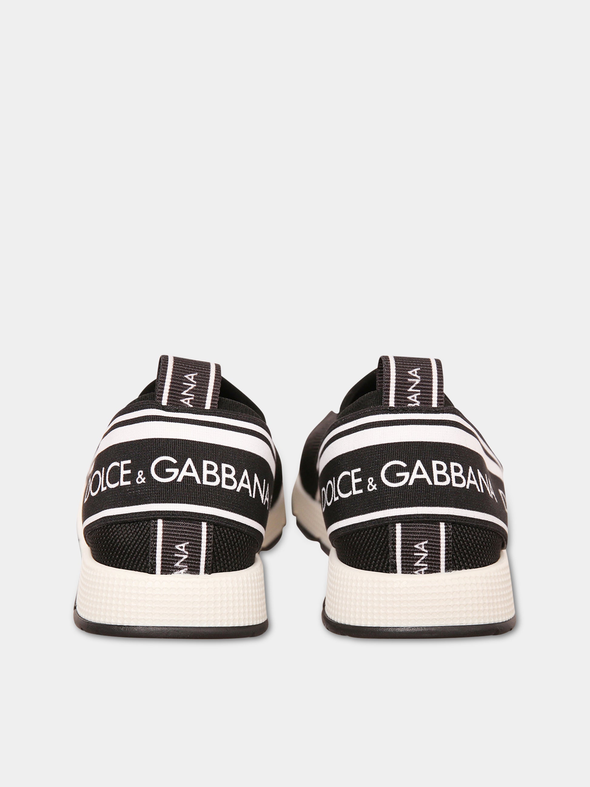 Sneaker nere con logo bianco e nero,Dolce & Gabbana Kids,D10723 AH677 89690