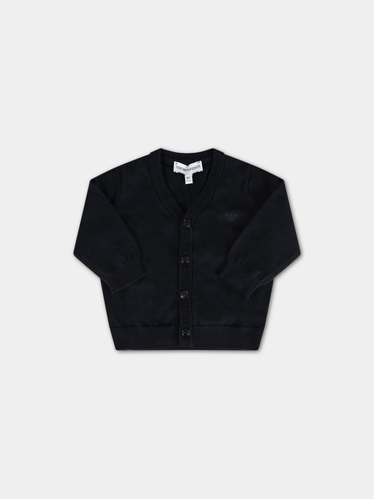 Cardigan blu per neonato,Armani Junior,8NHM90 4M16Z 0920