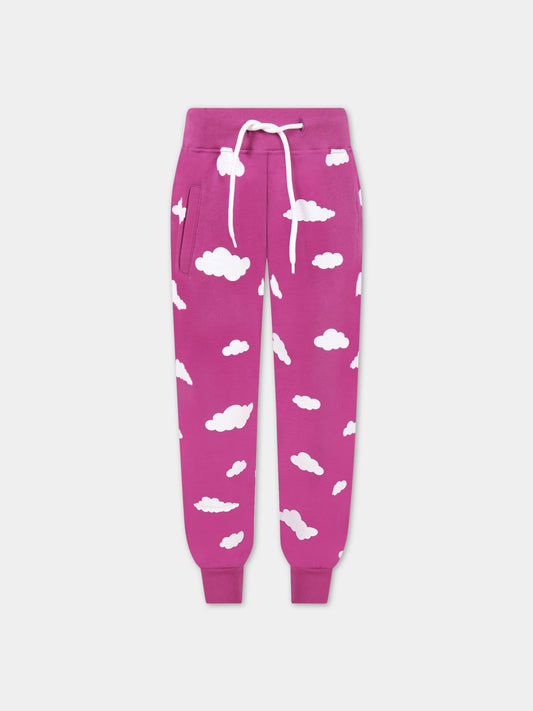 Pantalone viola per bambini con nuvole,Rainbow Clouds,029517 071