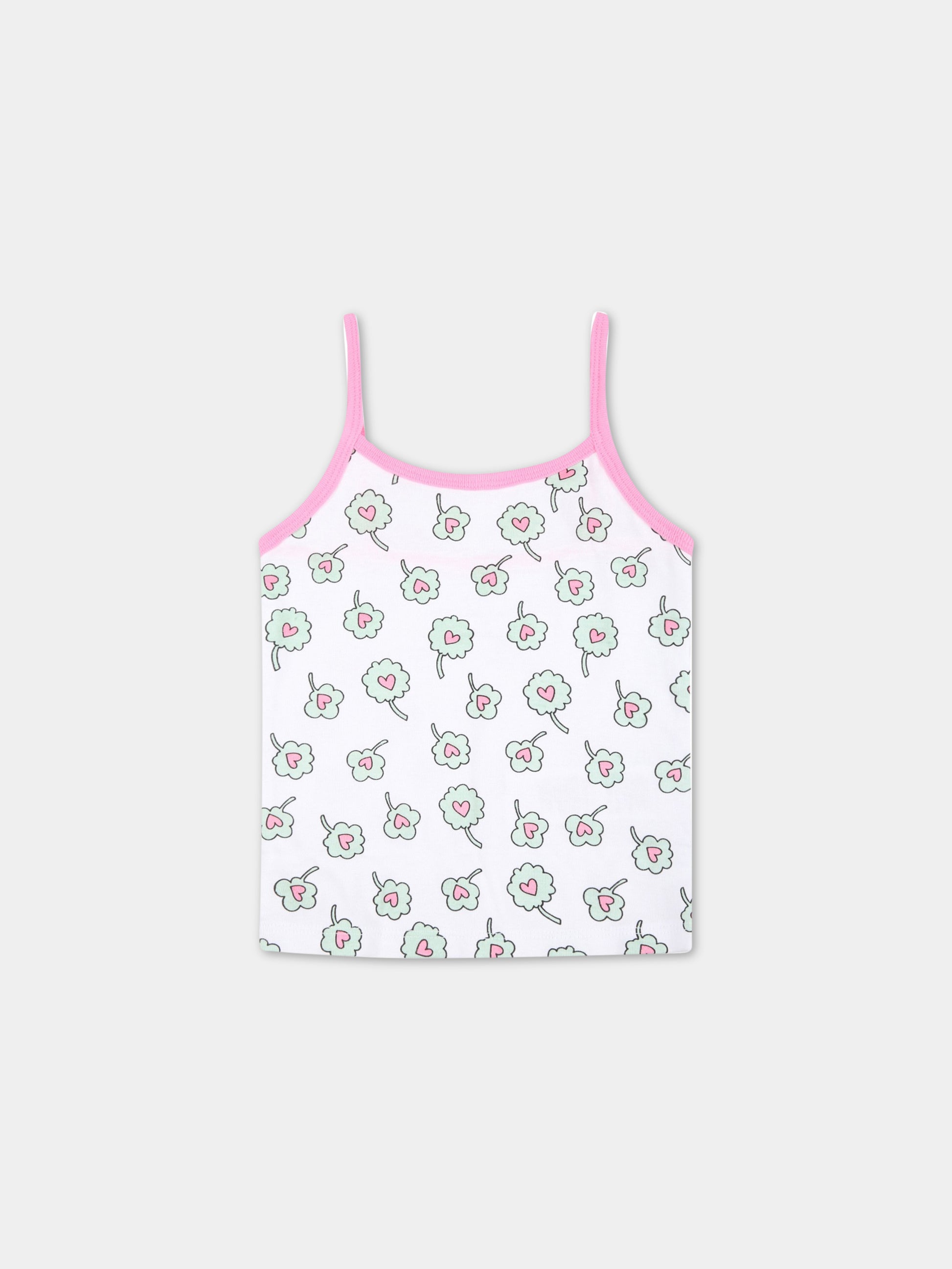 Set multicolor per bambina con fiori multicolor,Stella Mccartney Kids,601175 SPJ59 G849