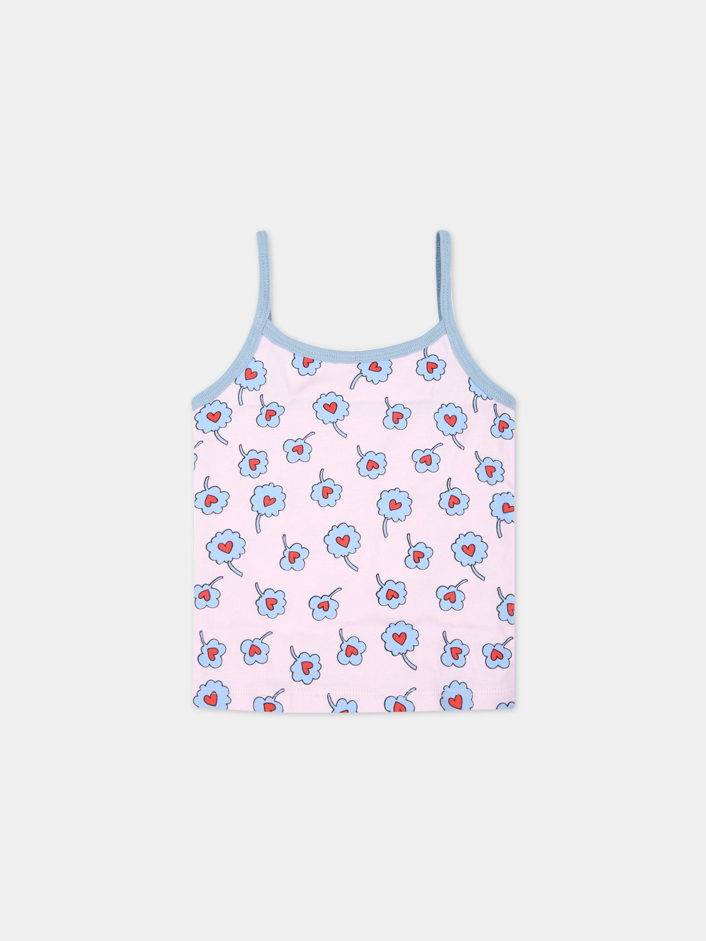 Set multicolor per bambina con fiori multicolor,Stella Mccartney Kids,601175 SPJ59 G849