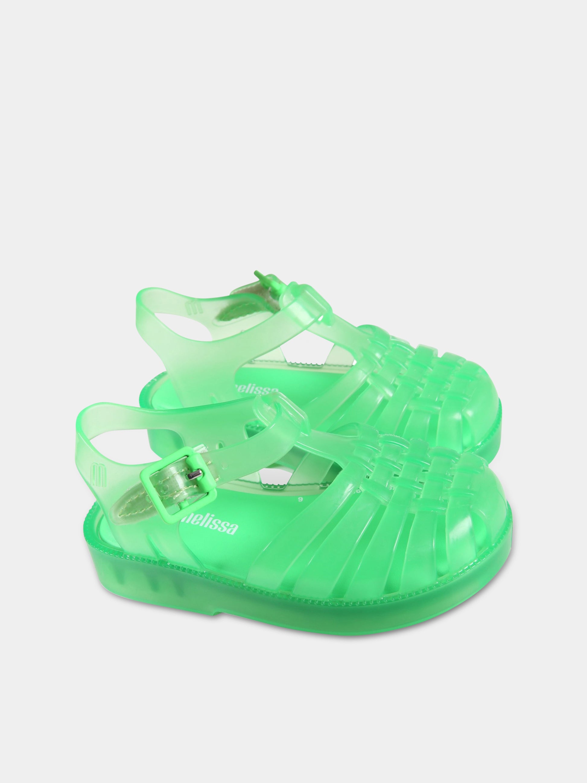 Sandali verdi fluo per bambini,Mini Melissa,32410 06388