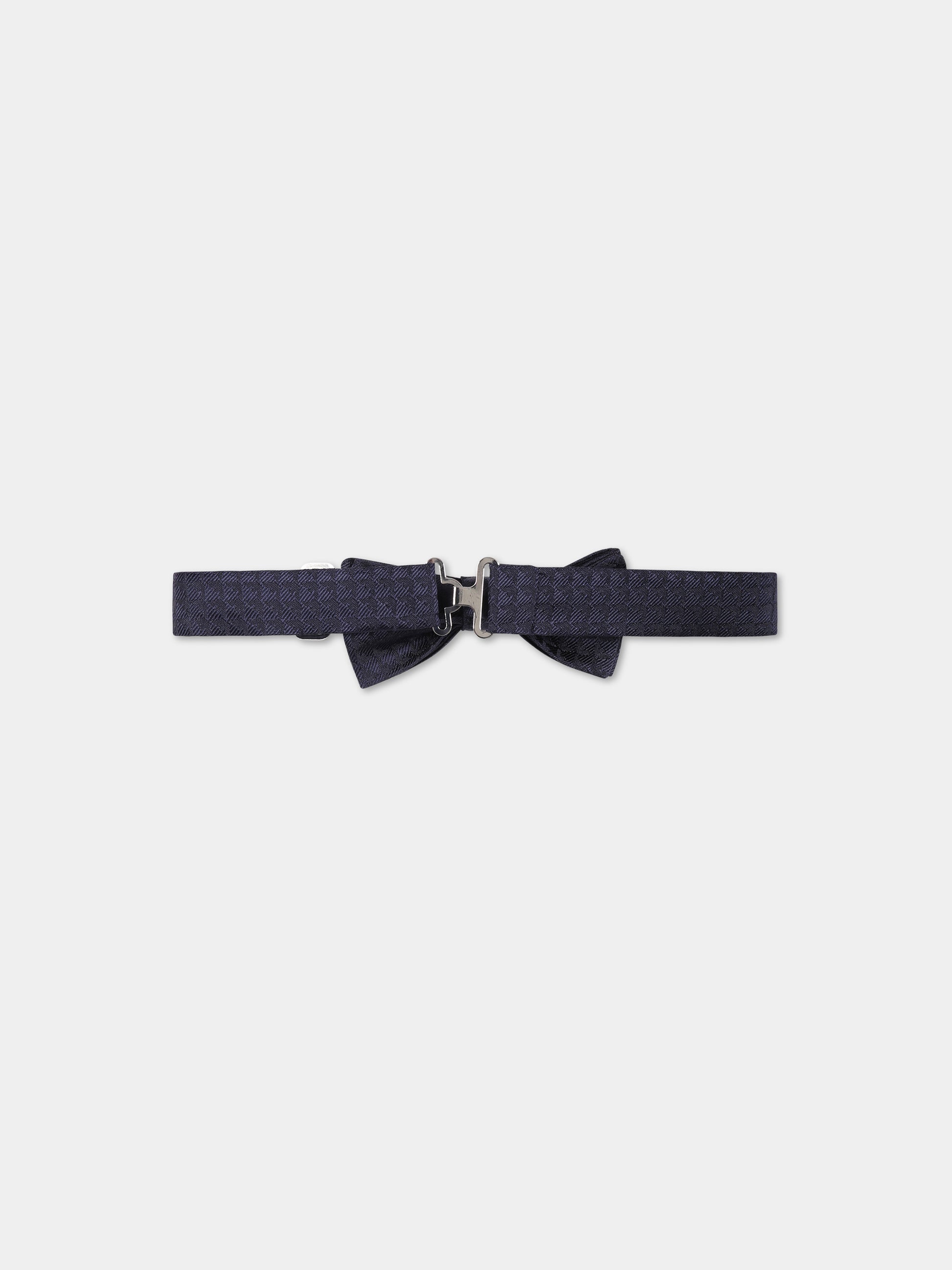 Papillon blu per bambino con iconico aquilotto,Armani Junior,409544 3R475 00036