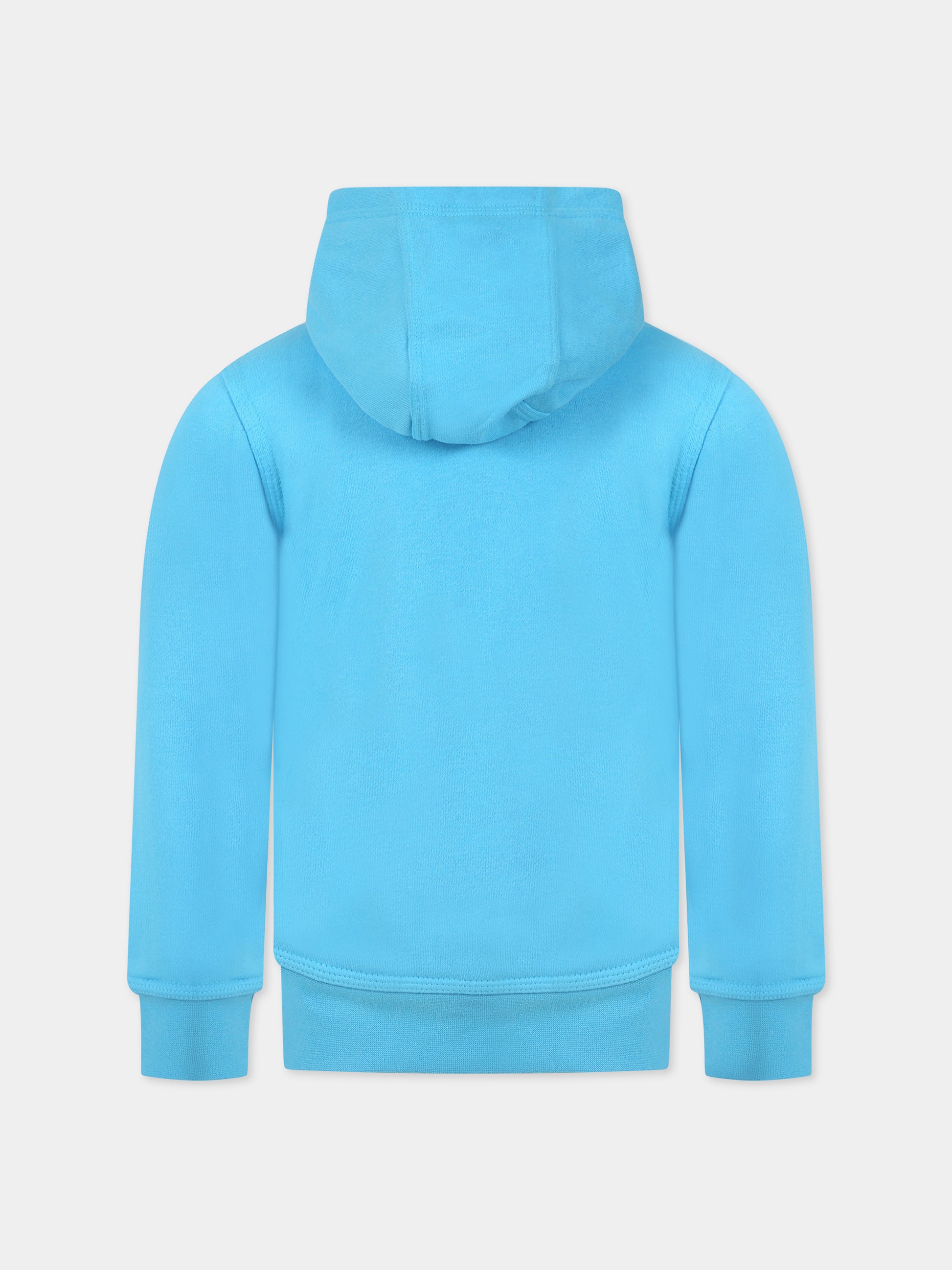 Felpa azzurra per bambini con logo,Nike,86G703 F85